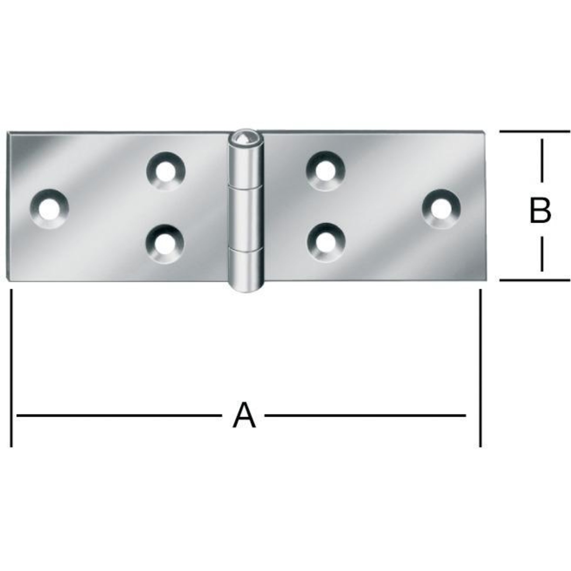 Gerolltes br. Tischband VA/100 mm GAH Alberts
