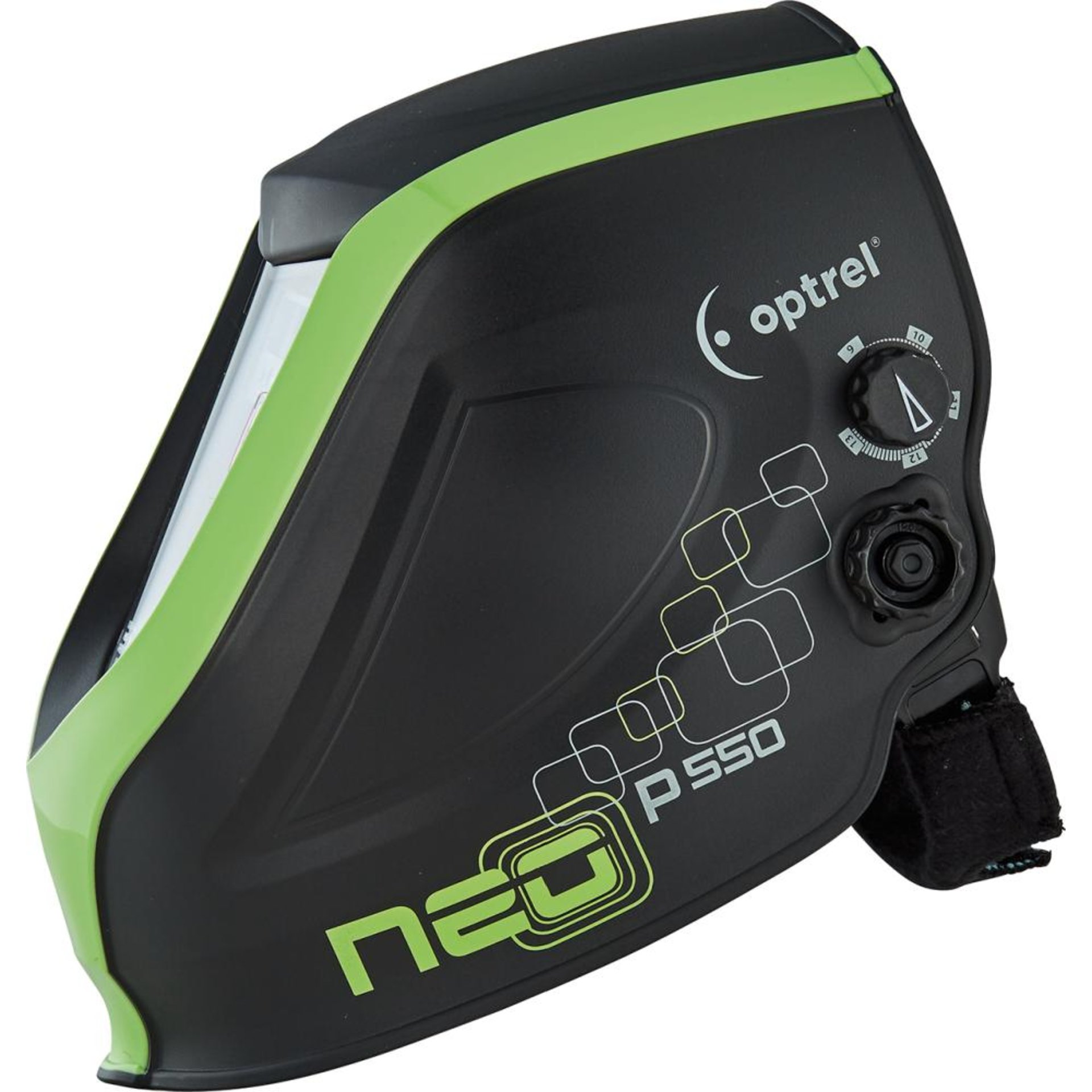 Automatik-Schweißerhelm neo p550, schwarz/grün OPTREL