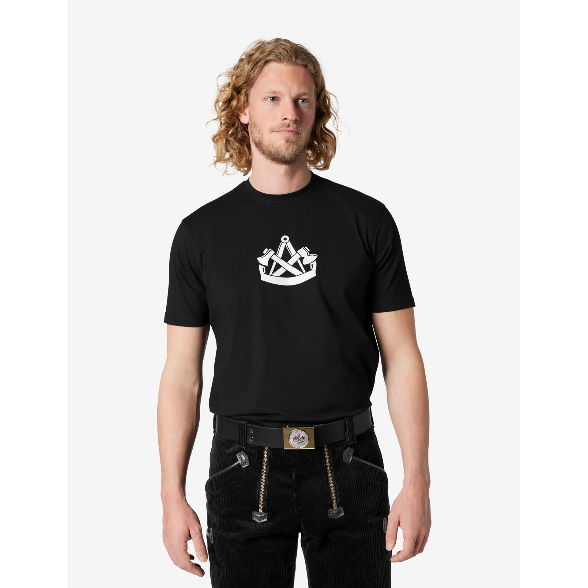 KLAAS T-Shirt Zunftzeichen Zimmermann schwarz 3XL