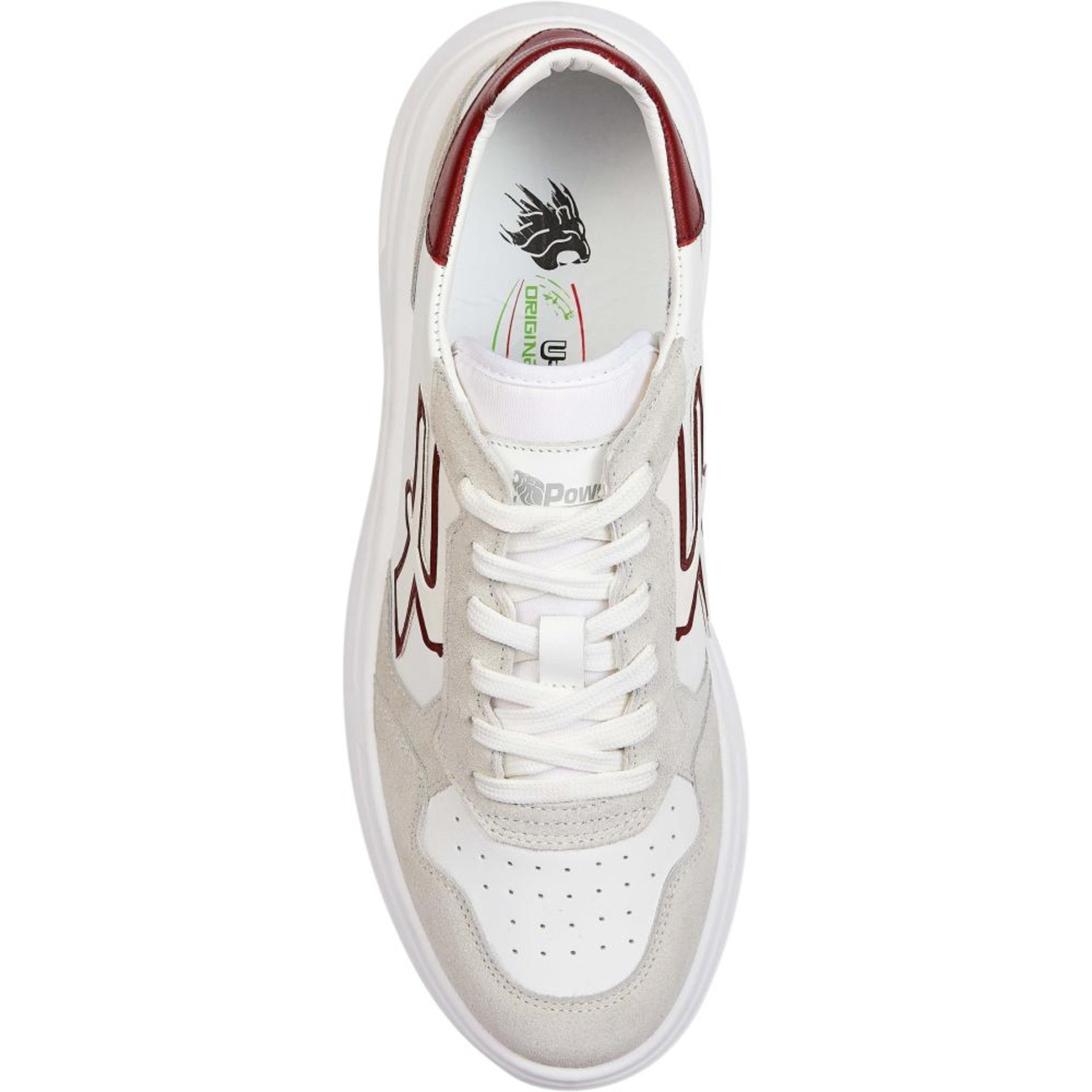 Berufshalbschuh VENOM OB SR, weiß/beige/rot Gr. 39 U POWER