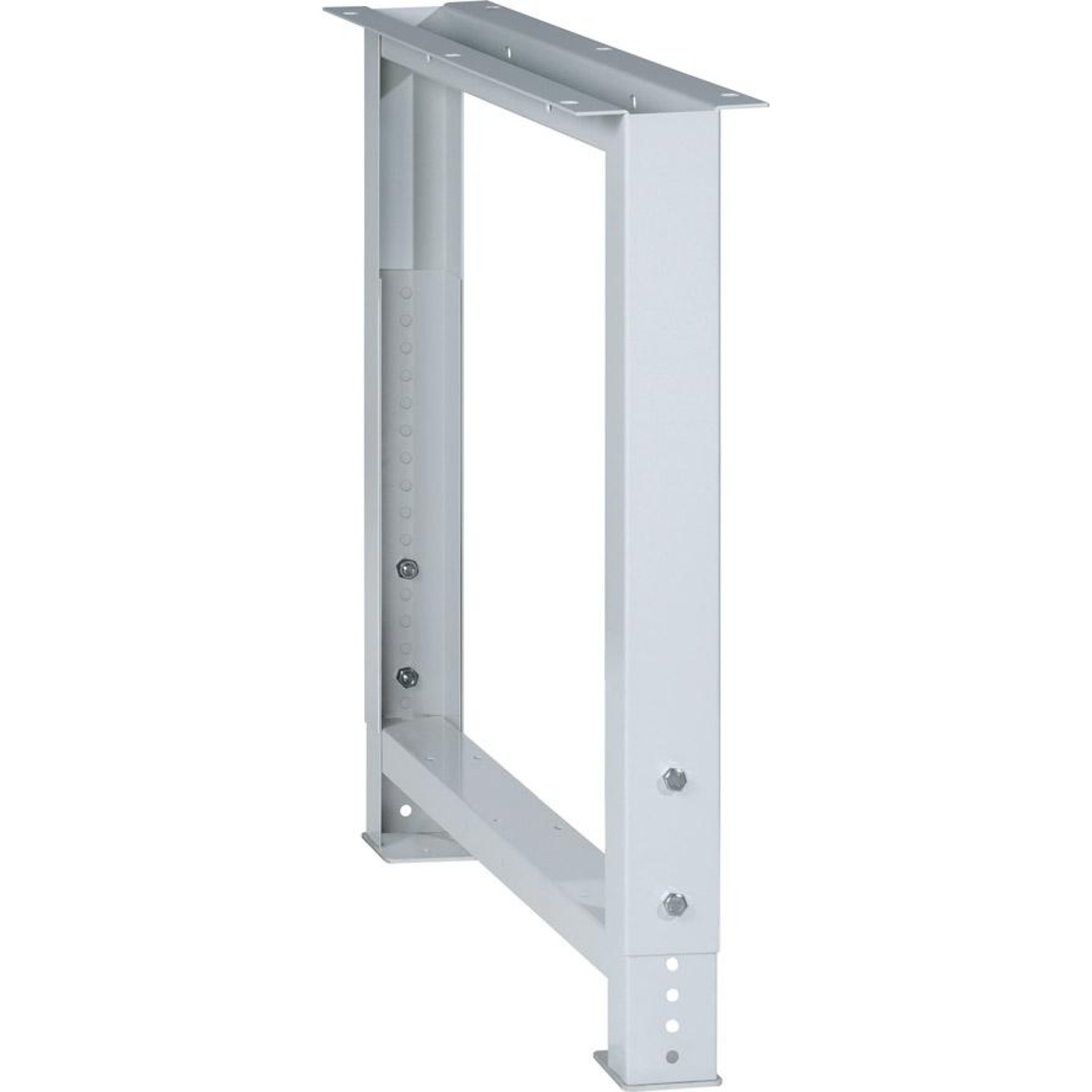Werkbankfuß RAL 7035 Höhe 700-1050mm für Plattentiefe 700 mm Tragkraft 400kg