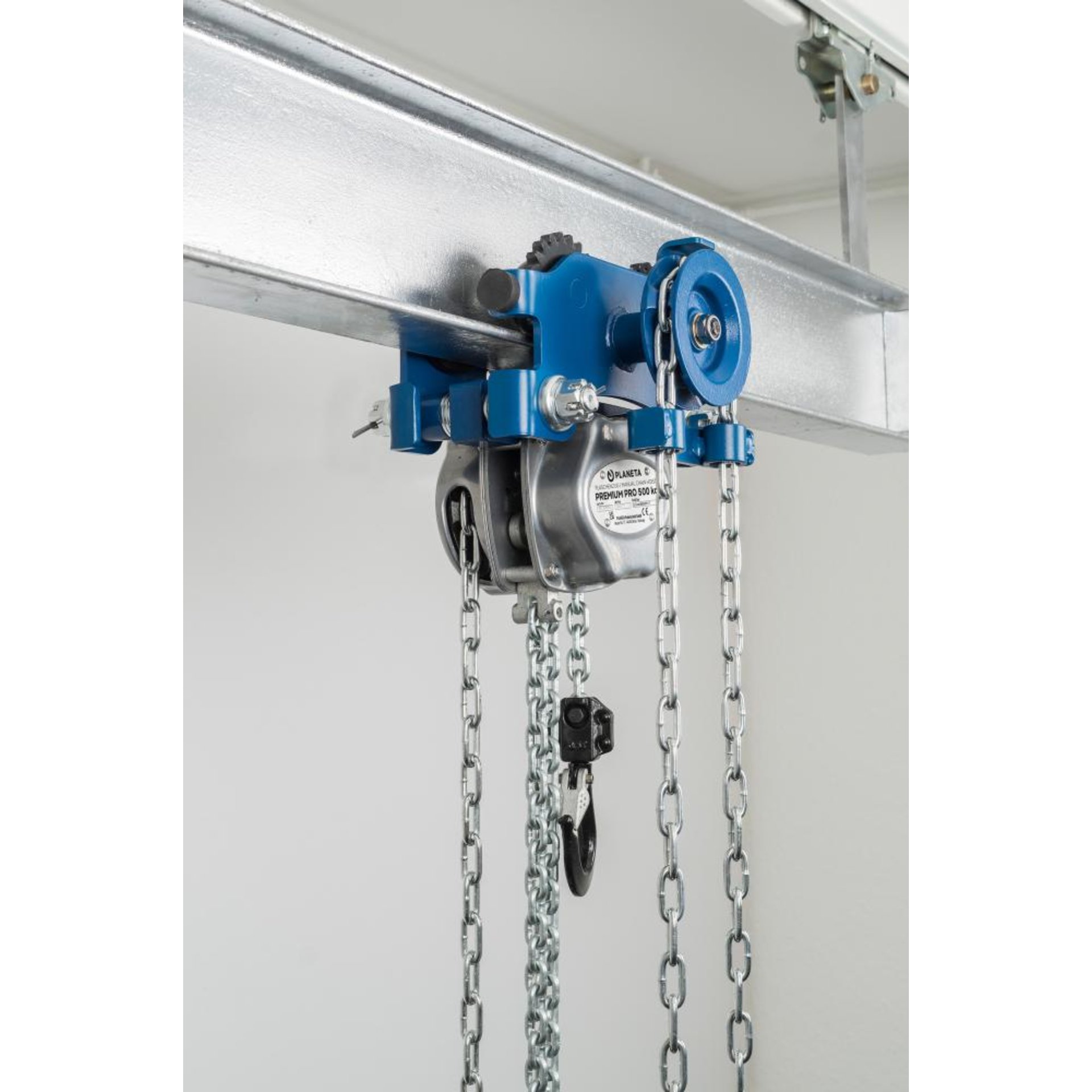 Kombifahrwerk LHT-G-005L mit Haspelfahrwerk und Flaschenzug Hub 3,0m Tragkraft 500kg