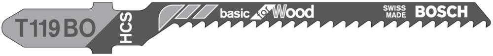 Bosch Stichsägeblatt a 5 Stück T 119 BO Bosch Stichsägeblatt a 5 Stück T 119 BO