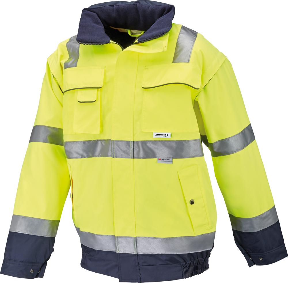 Format Warnjacke Comfort Gr.4XL gelb/marine