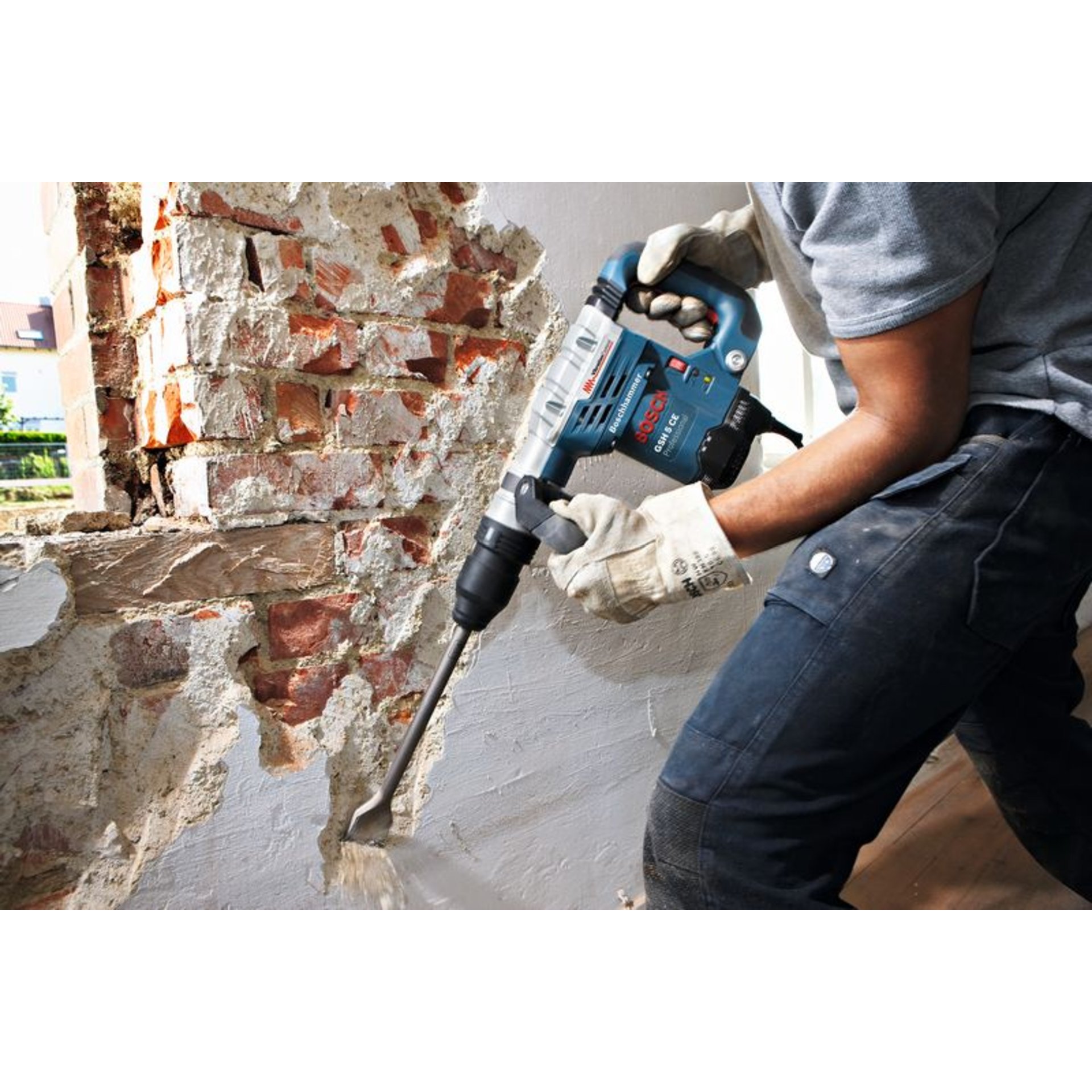 Schlaghammer mit SDS max GSH 5 CE im Handwerkerkoffer