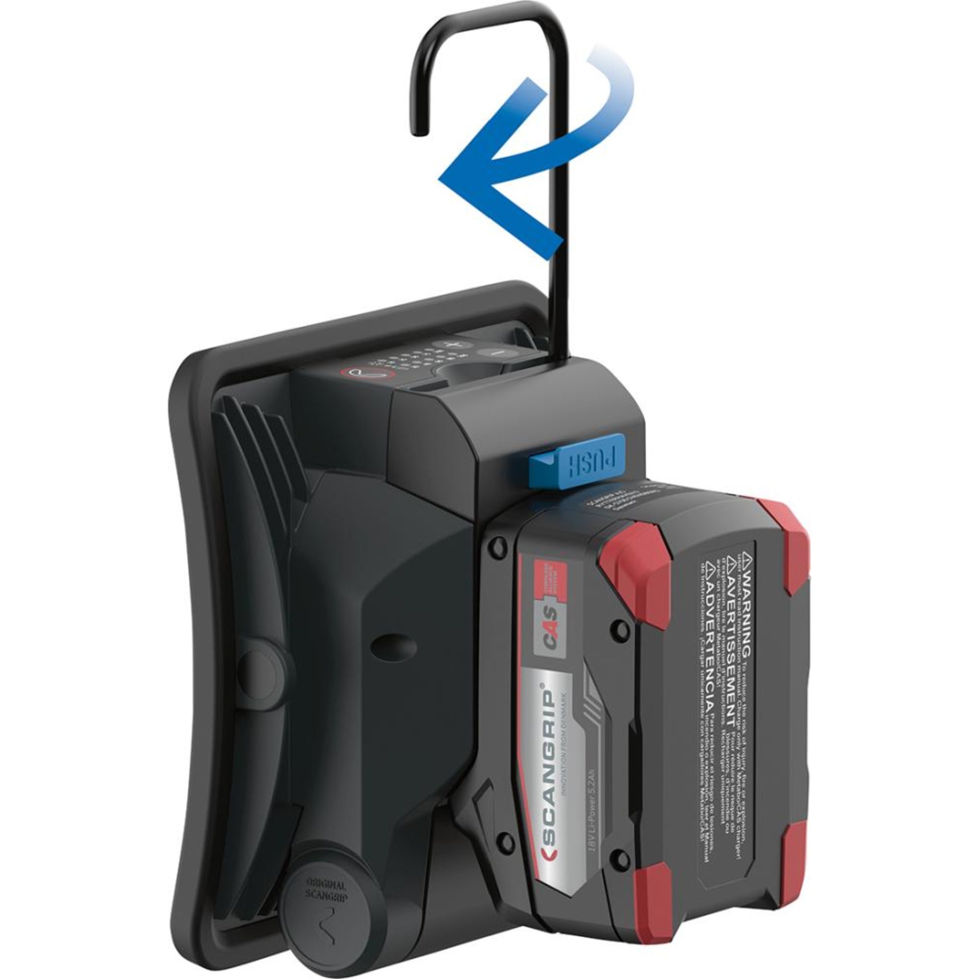 Akku-Arbeitsleuchte NOVA 2 CONNECT 200-2000Lumen ohne Akku SCANGRIP