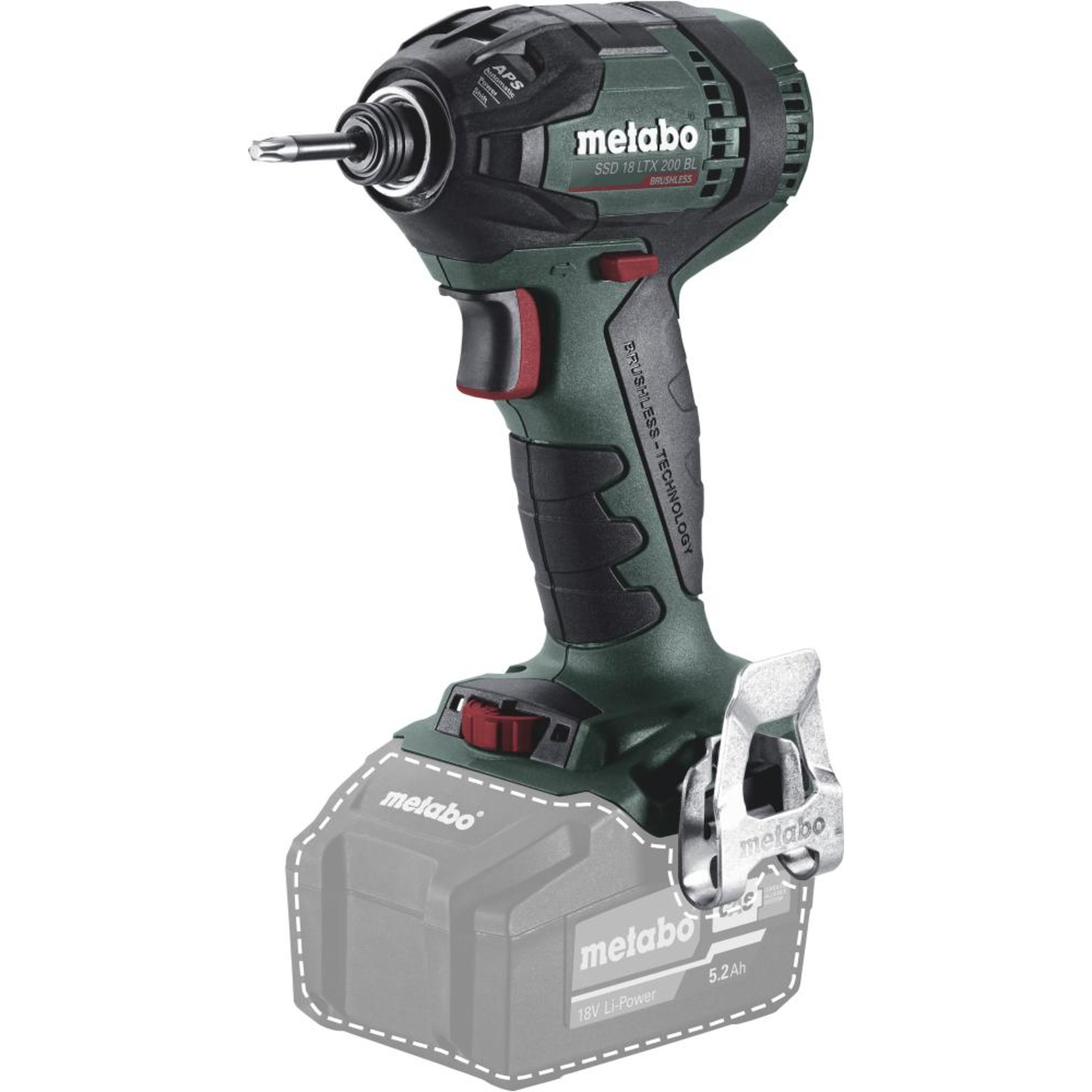 Akku Schlagschrauber soloSSD 18 LTX 200 BL Metabo ohne Akku ohne Ladegerät MetaLoc