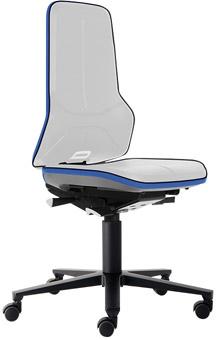 Basisstuhl ESD NEON 2 blau mit Rollen perman Basisstuhl ESD NEON 2 blau mit Rollen perman
