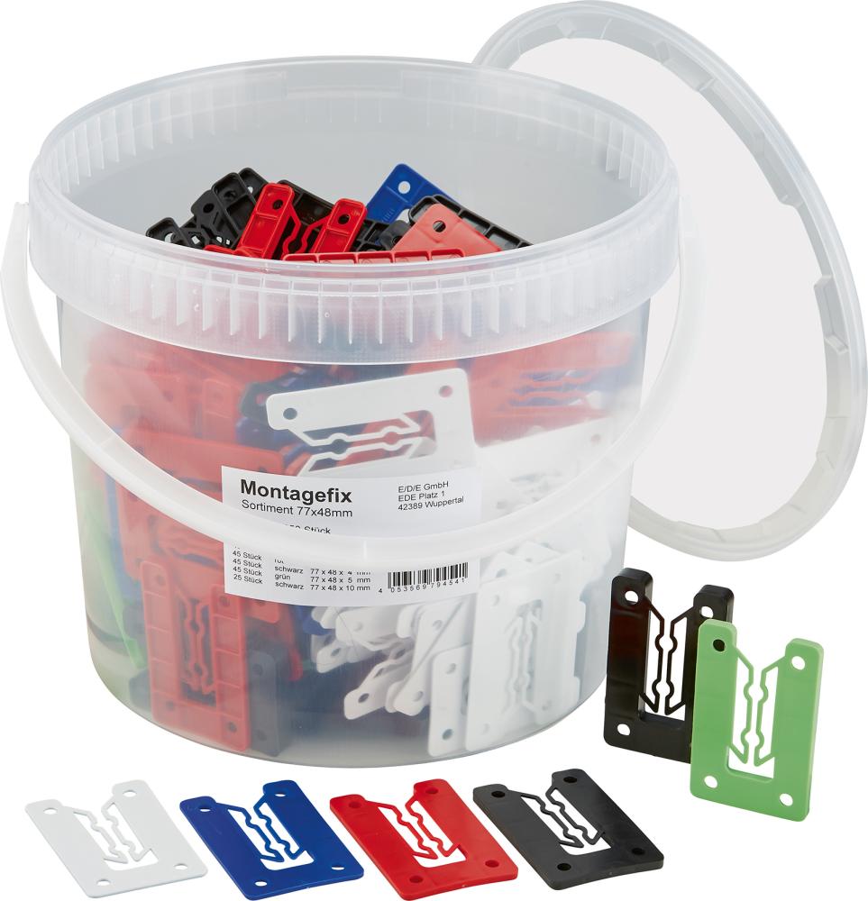 Montagefix Sortiment 77x48mm 250 St.