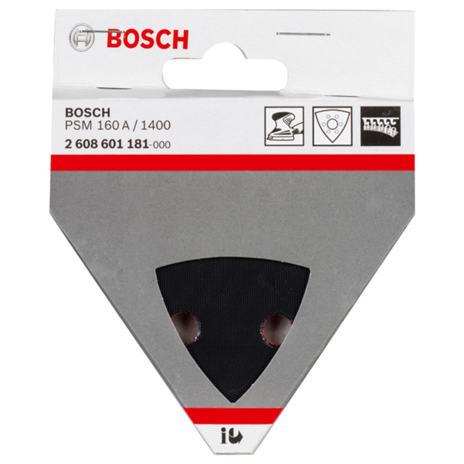 Schleifplatte für Bosch-Dreieckschleifer, PSM 160 A, PSM 160 AE, Ventaro