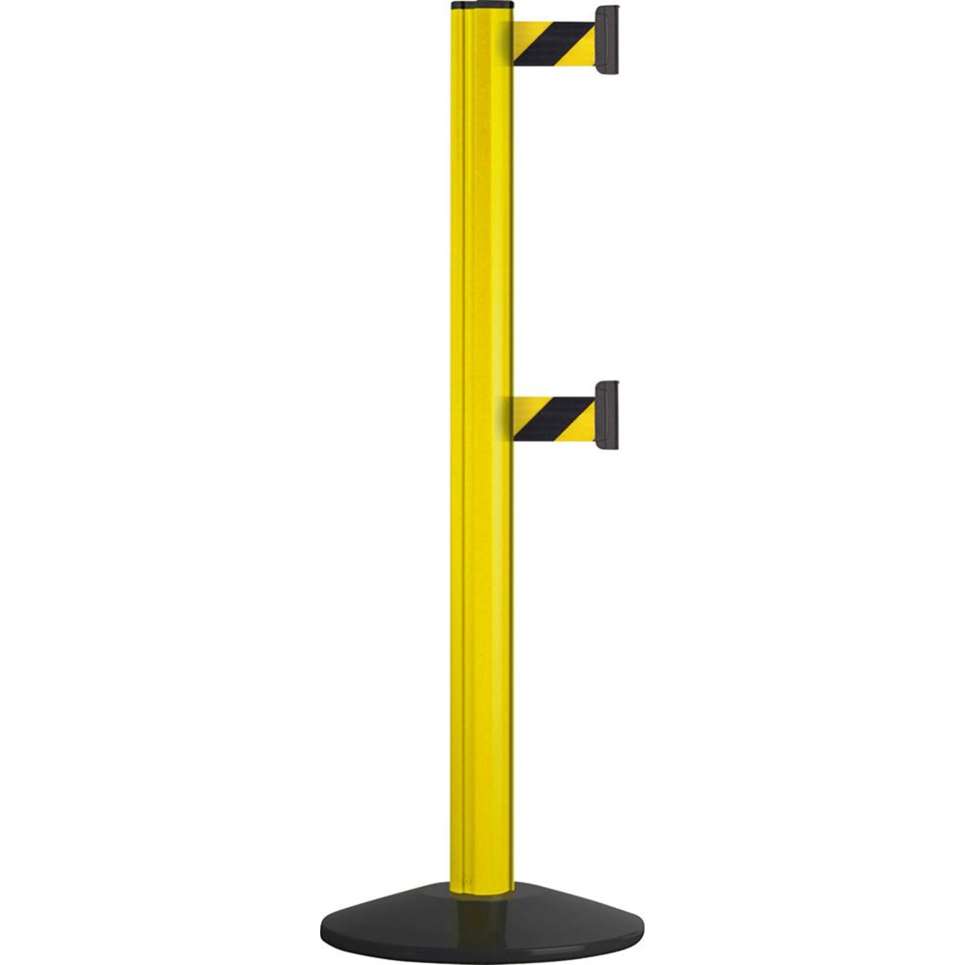 Gurtpfosten Safety gelb Gurtlänge 2,30 m Gurt schwarz/gelb "Safety Double" Via Guide