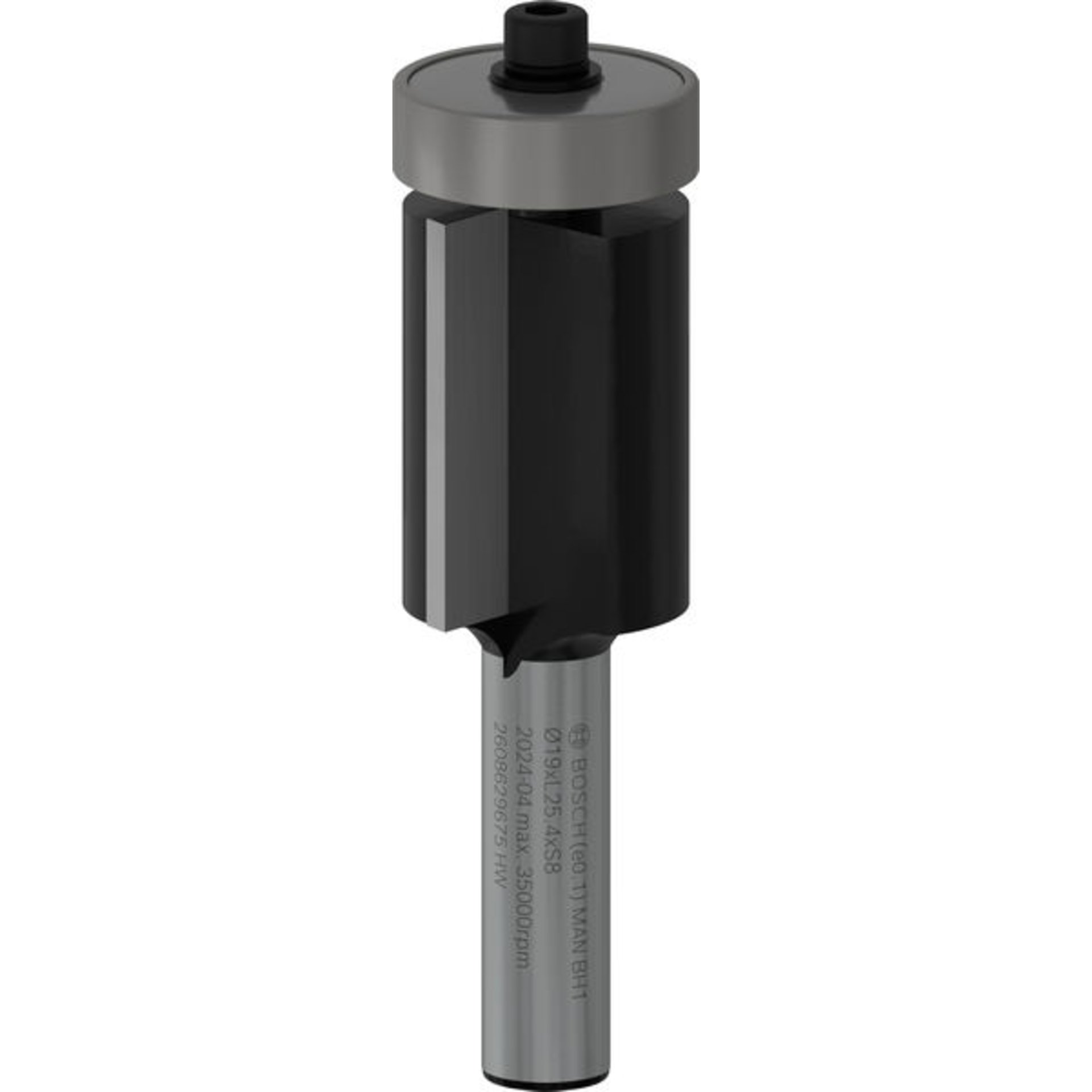 PRO Bündigfräser mit untenliegendem Führungskugellager, Ø19 x L25,4, Schaft 8 mm