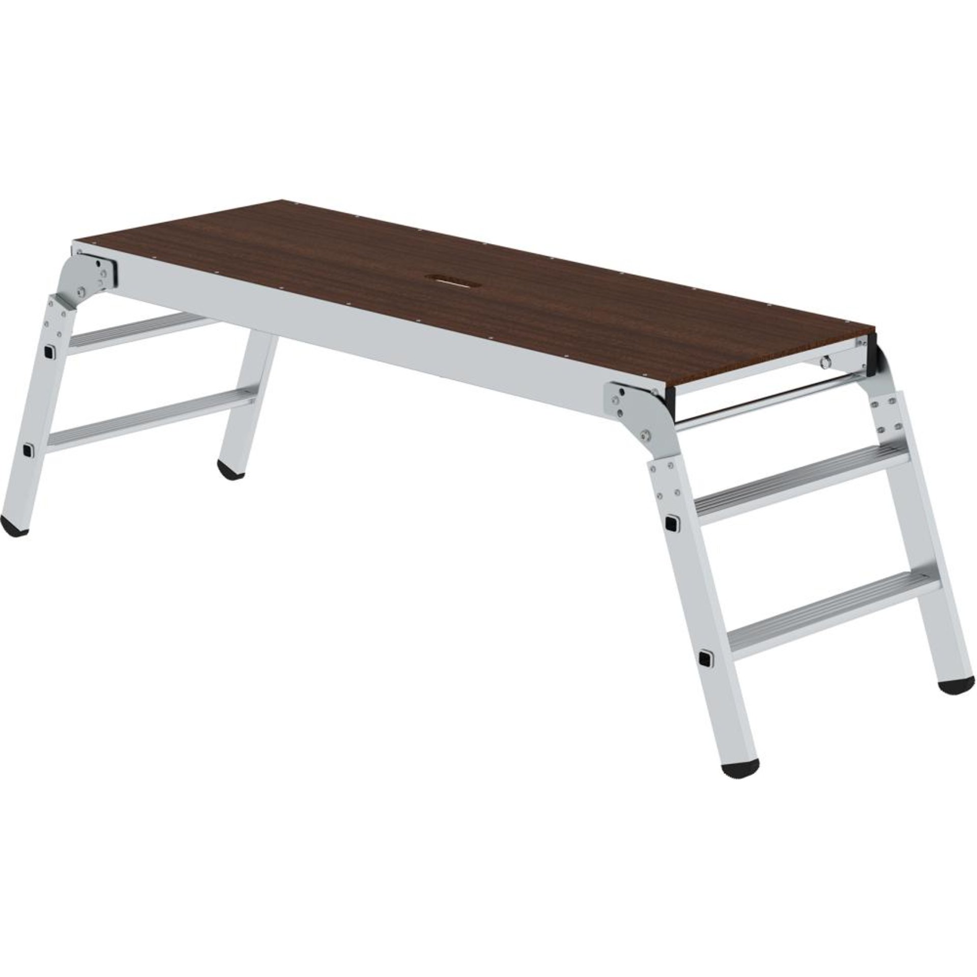 Alu-Arbeitsdiele Plattform B1700xT600 mm Plattformhöhe 0,69 m Arbeitshöhe bis 2,70 m