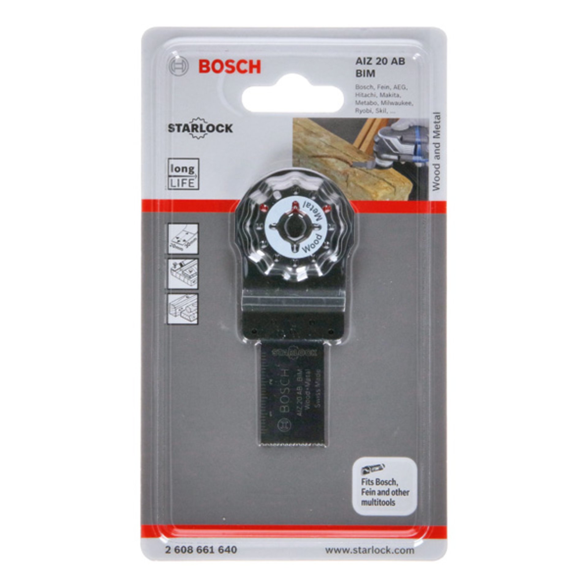 BIM Tauchsägeblatt AIZ 20 AB, Wood and Metal, 30 x 20 mm, 1er-Pack