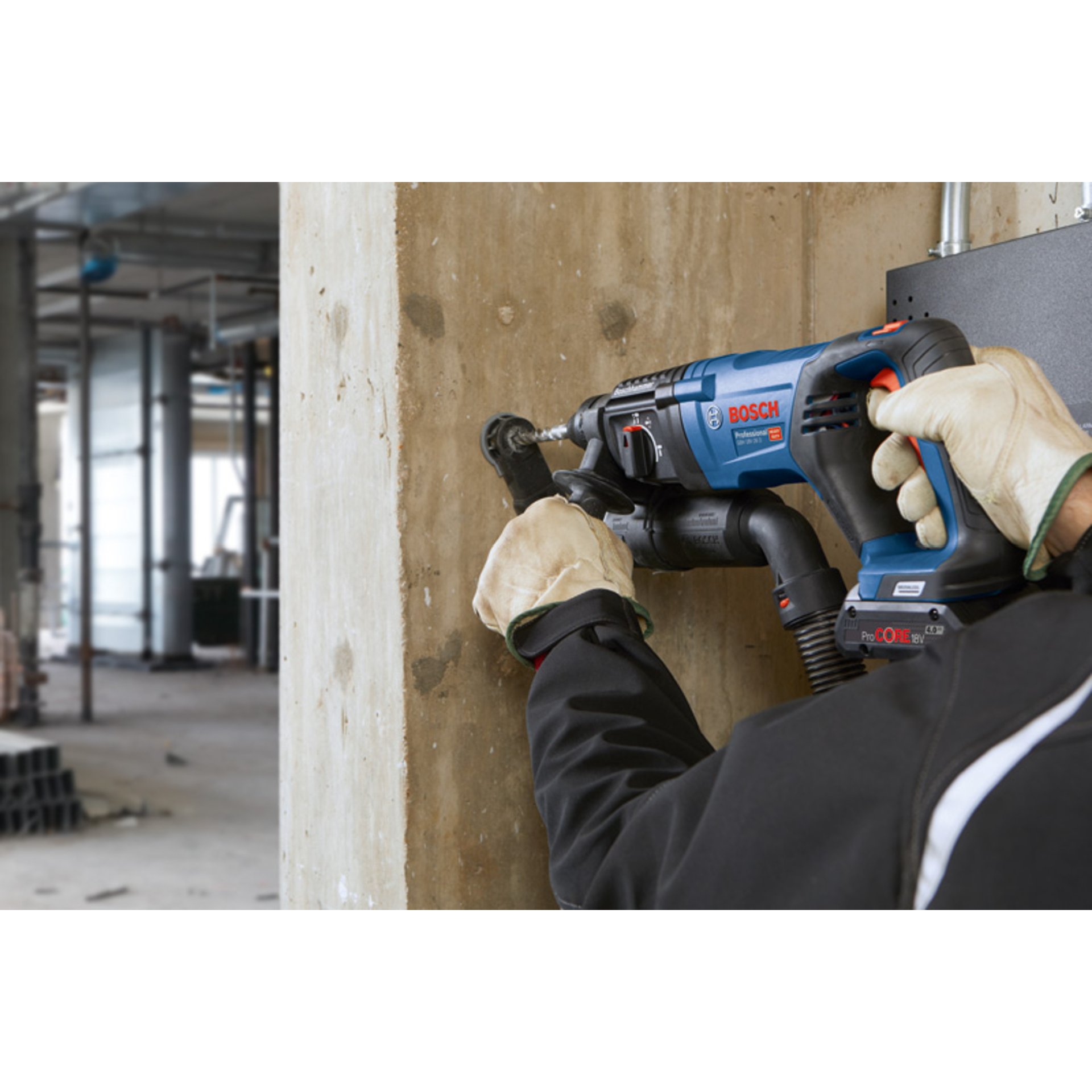 Akku-Bohrhammer mit SDS plus GBH 18V-26 D im Handwerkerkoffer