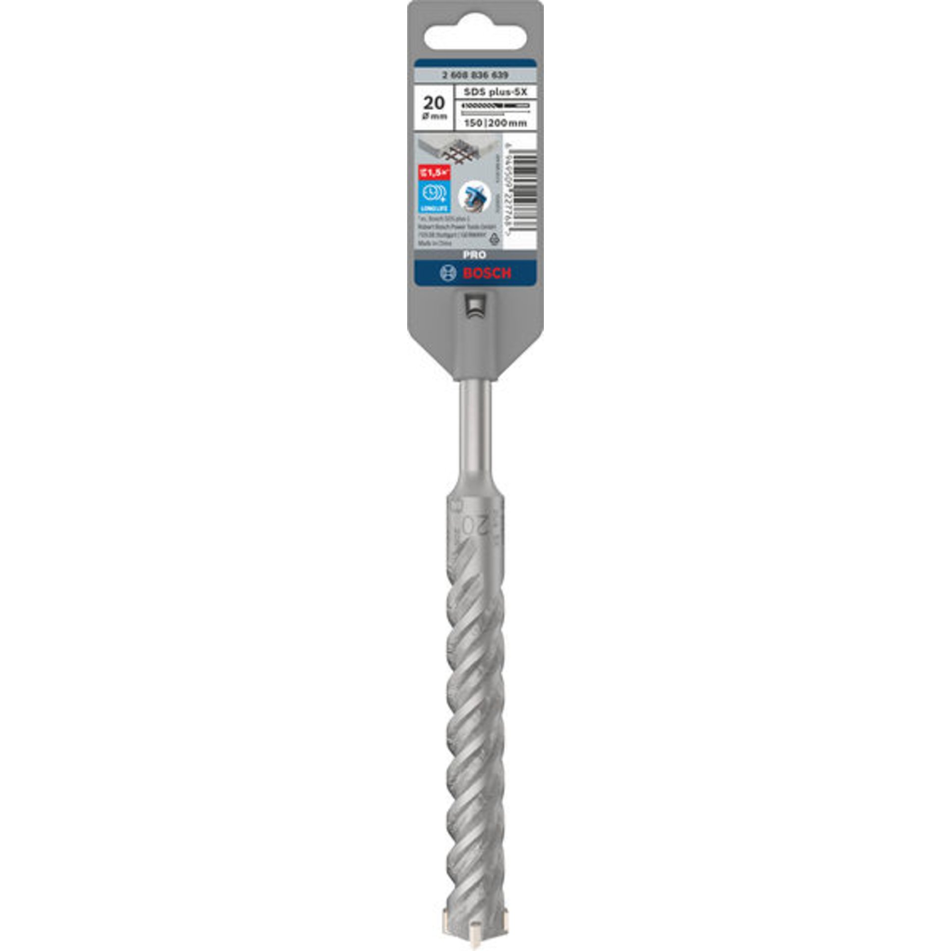 PRO SDS plus-5X Hammerbohrer, 20 x 150 x 200 mm