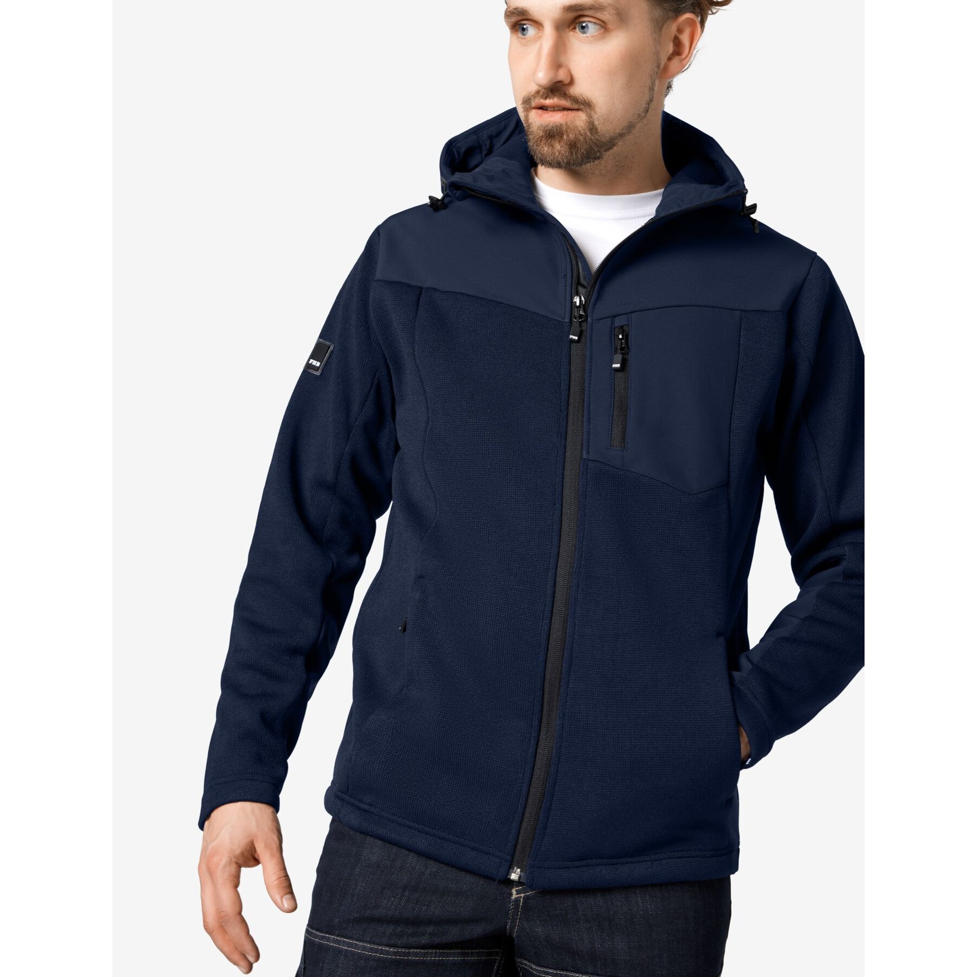 MAXIMILIAN Hybrid-Softshell Jacke marine L