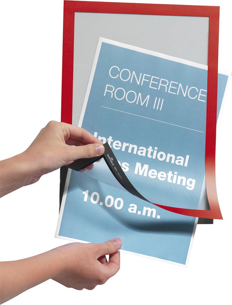 DURABLE Magnetrahmen DURAFRAME 487203 DIN A4 rot 2 St./Pack. DURABLE Magnetrahmen DURAFRAME 487203 DIN A4 rot 2 St./Pack.