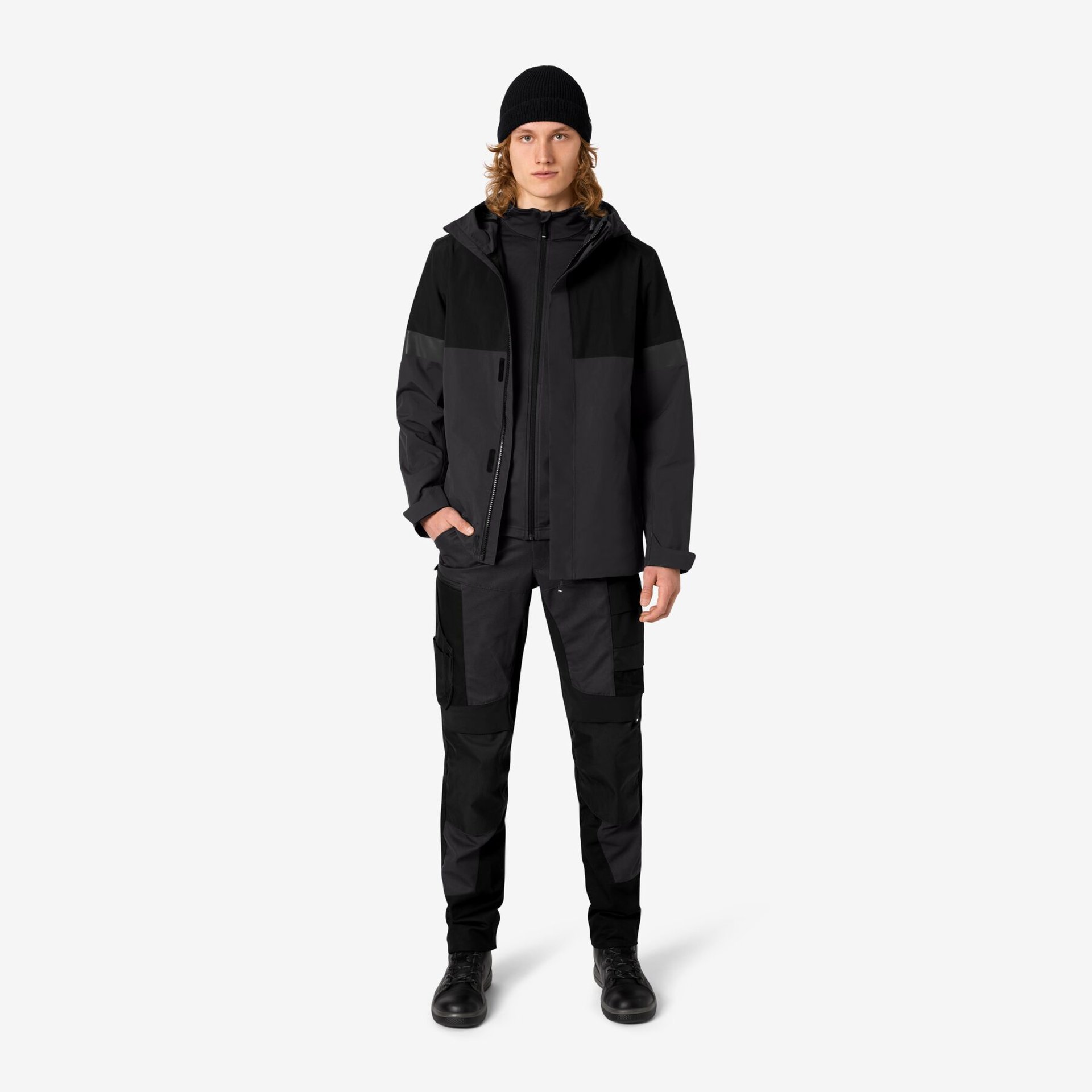 LUCA Hardshell-Jacke anthrazit-schwarz 4XL