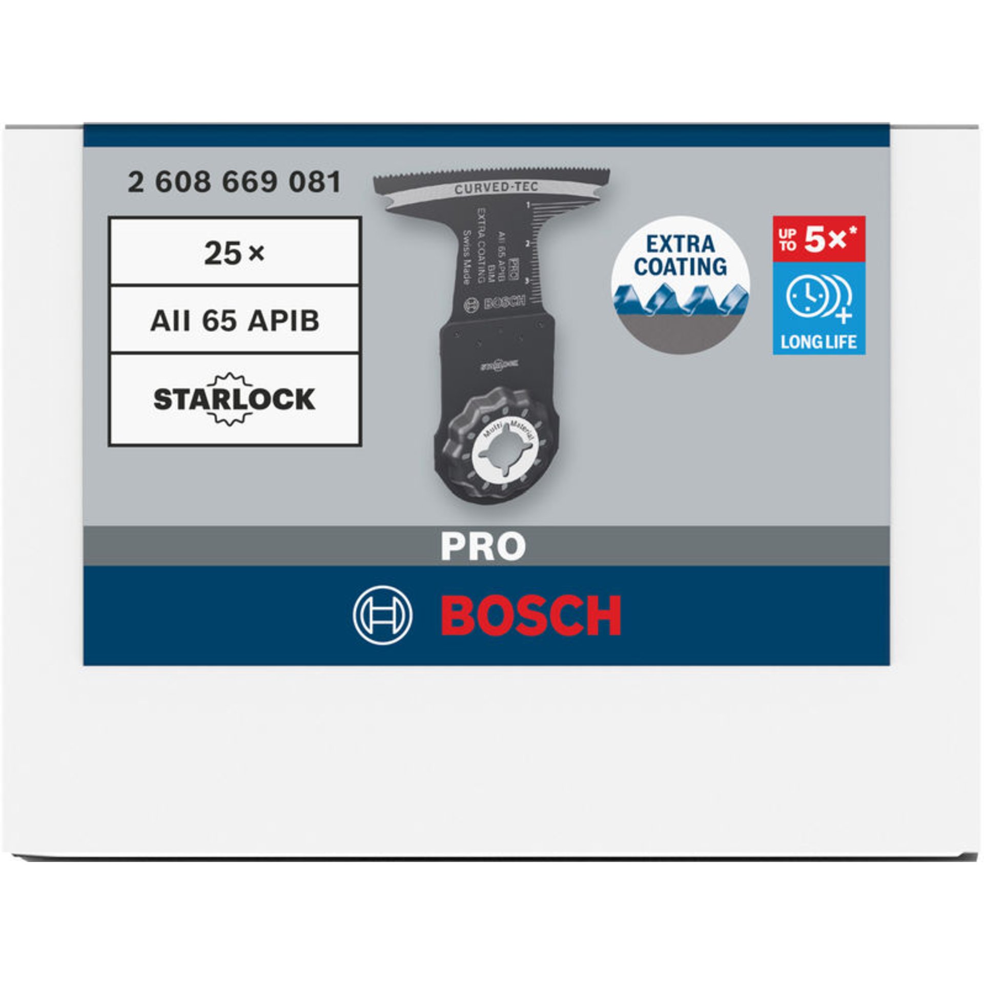 PRO AII 65 APIB Blatt für Multifunktionswerkzeuge, 65 x 40 mm, 25-tlg.