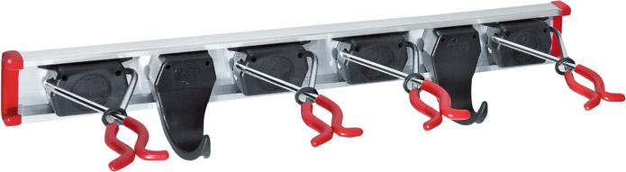 Gerätehalterschiene 0,50m4 Halter, 2 Haken Gerätehalterschiene 0,50m4 Halter, 2 Haken