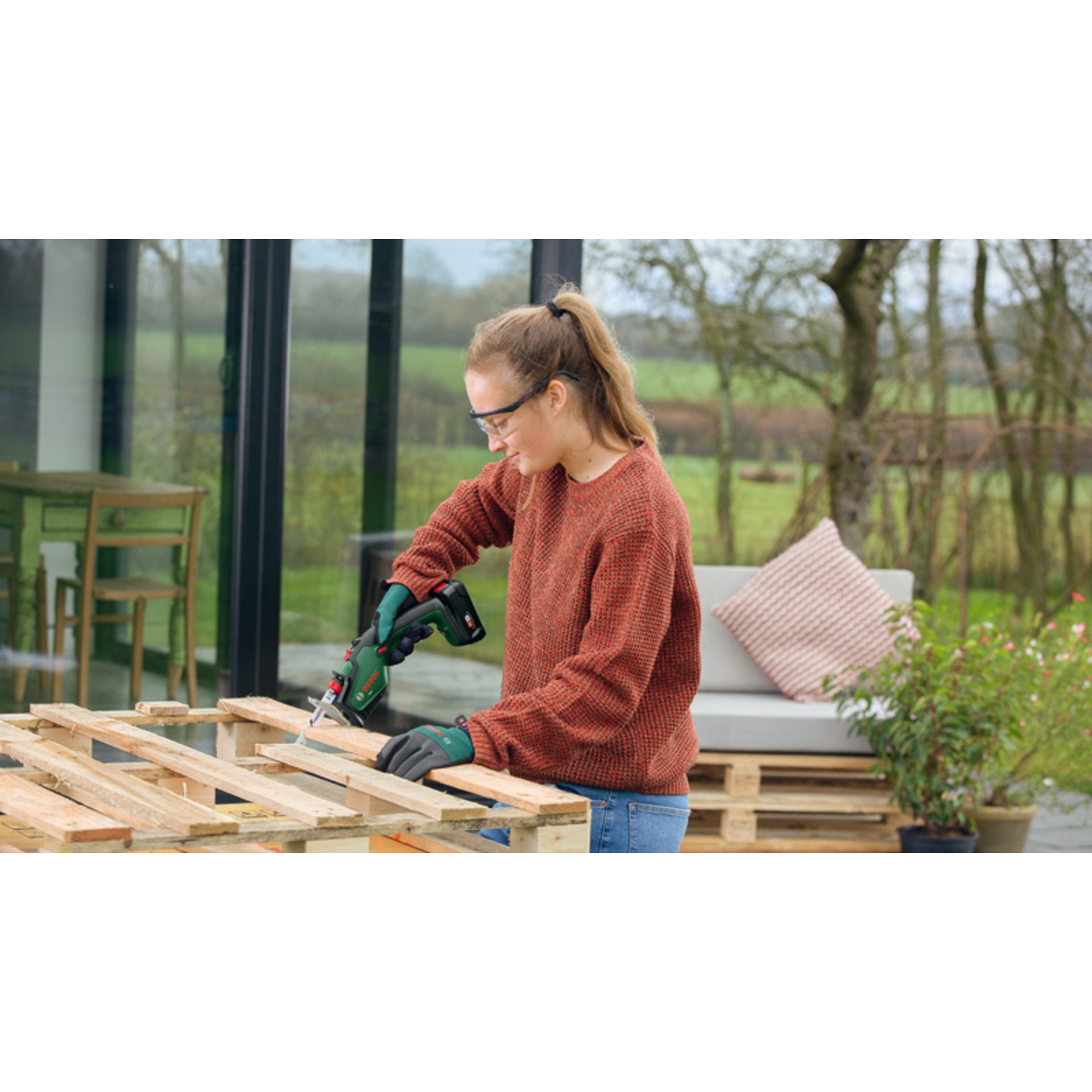 Akku-Gartensäge Keo, 1 x Akku PBA 18V 2.0Ah