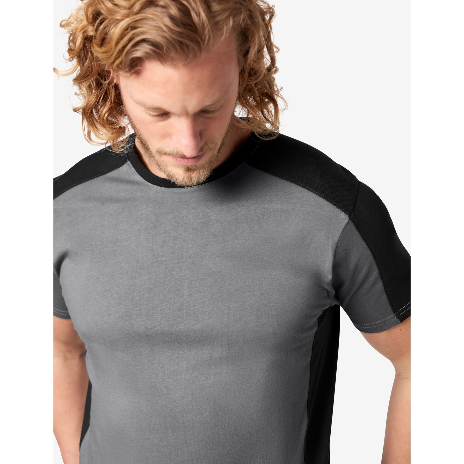 MARC T-Shirt zweifarbig grau-schwarz Gr. 2XL