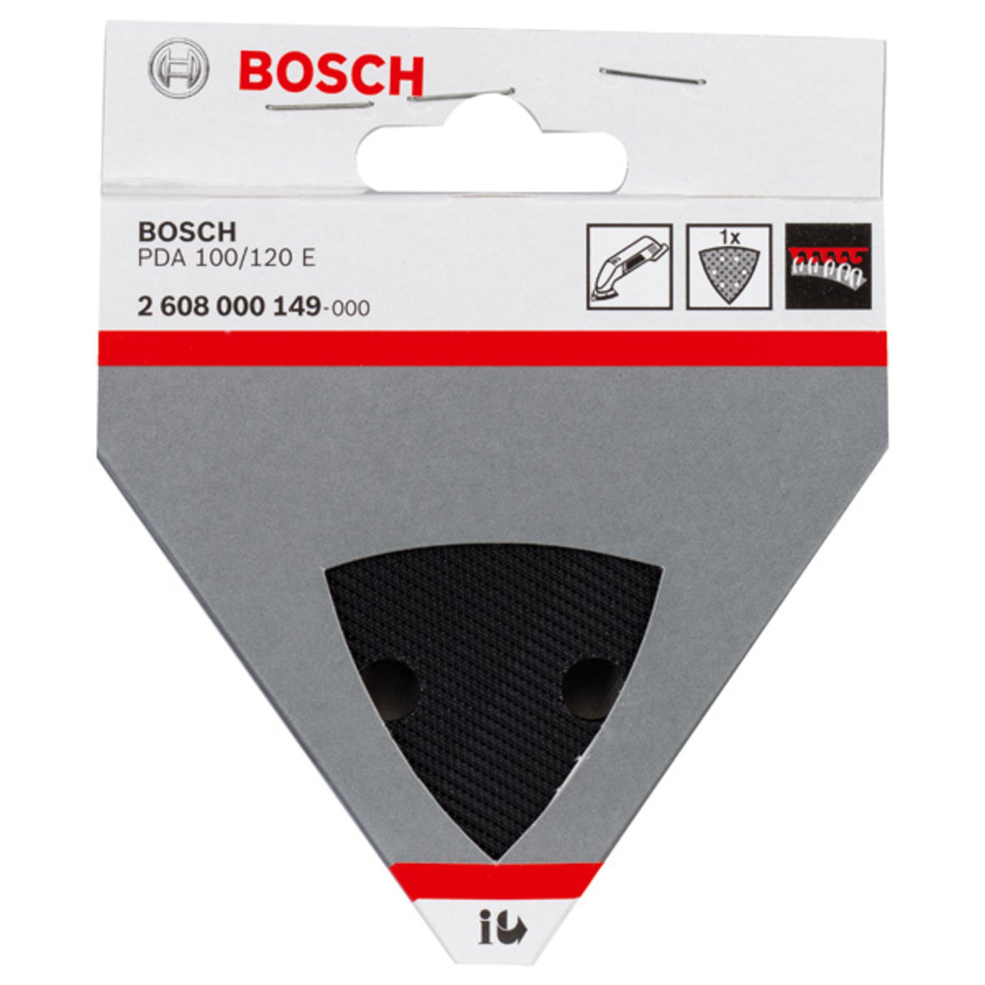 Schleifplatte für Bosch-Deltaschleifer, passend zu: PDA 100, PDA 120 E