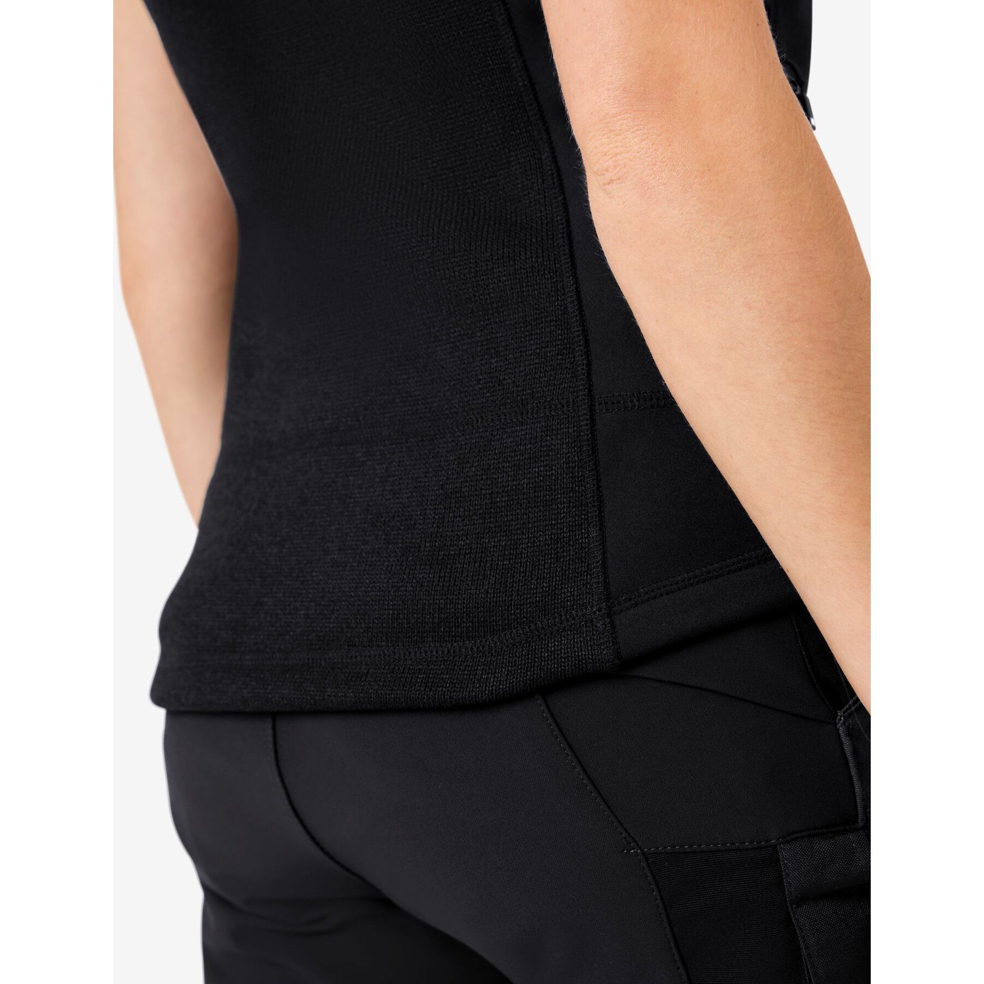 ELSA Strick-Fleece-Weste schwarz 2XL