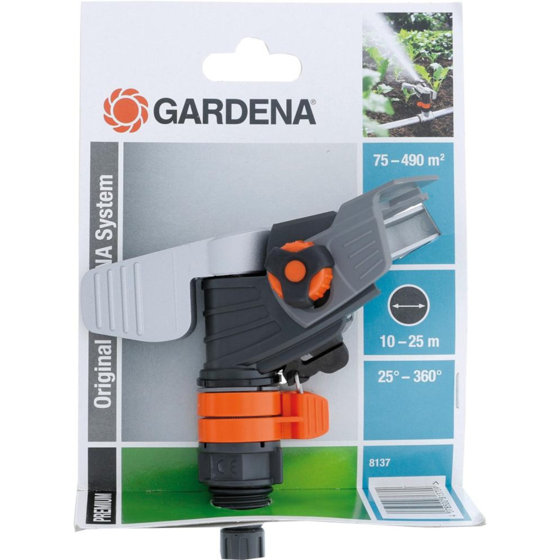 Impuls-, Kreis- und Sektorenregnerkopf 8137 Gardena