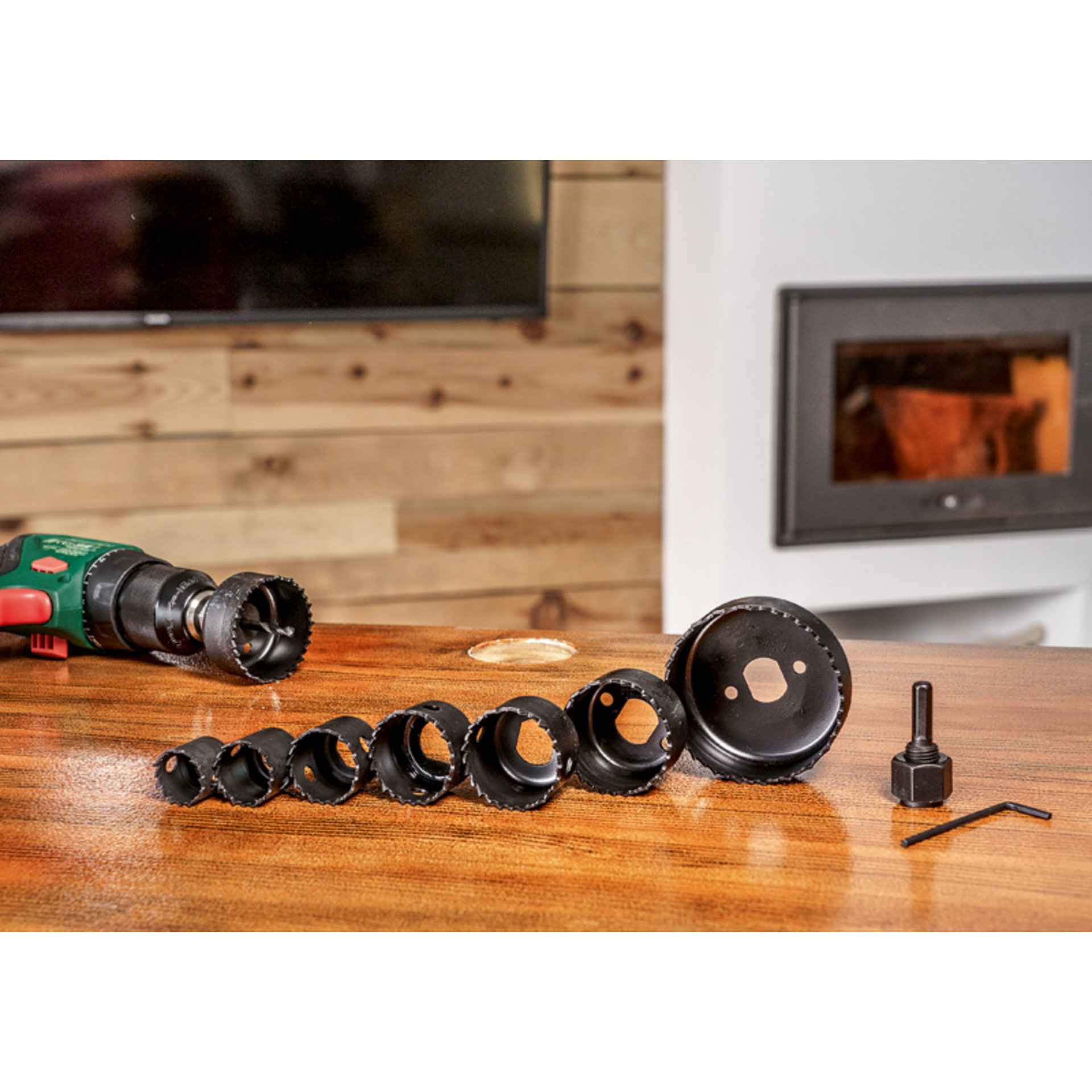 Lochsägen-Set, 11-teilig, Durchmesser: 22 - 68 mm