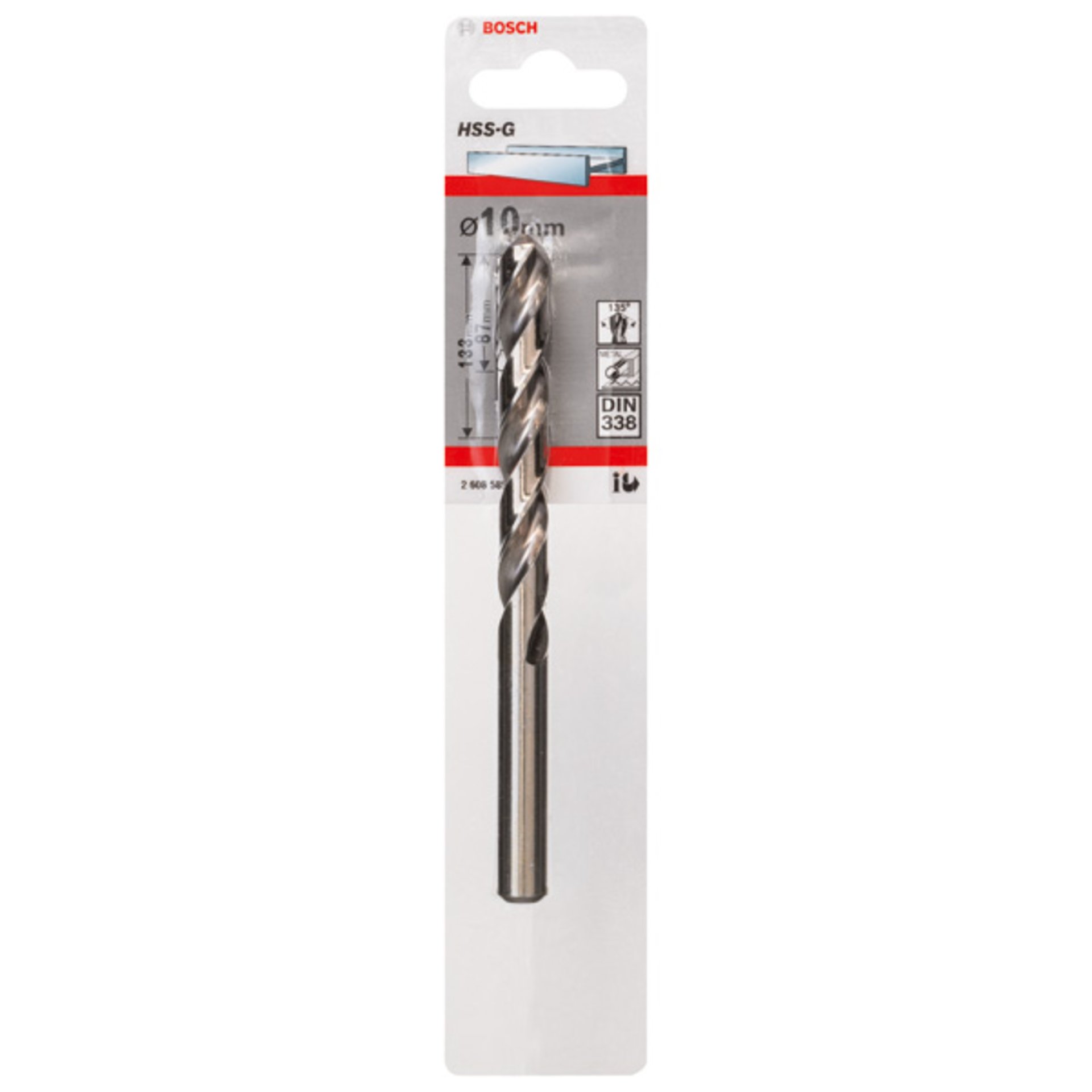 Metallbohrer HSS-G, DIN 338, 10 x 87 x 133 mm, 1er-Pack