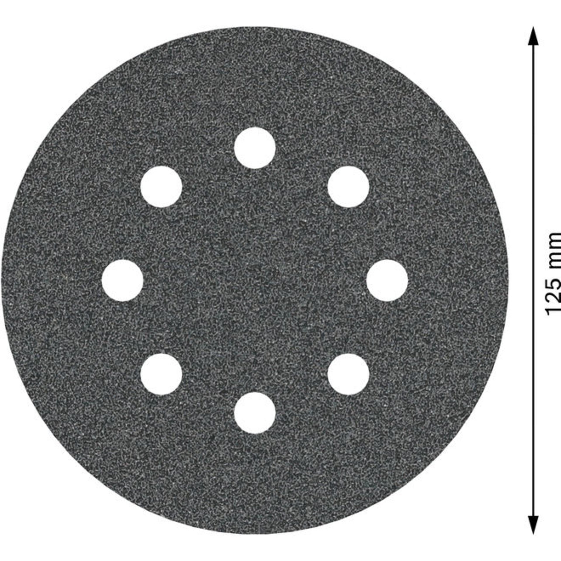 PRO F355 Schleifblatt, 125 mm, 80, 5-tlg.