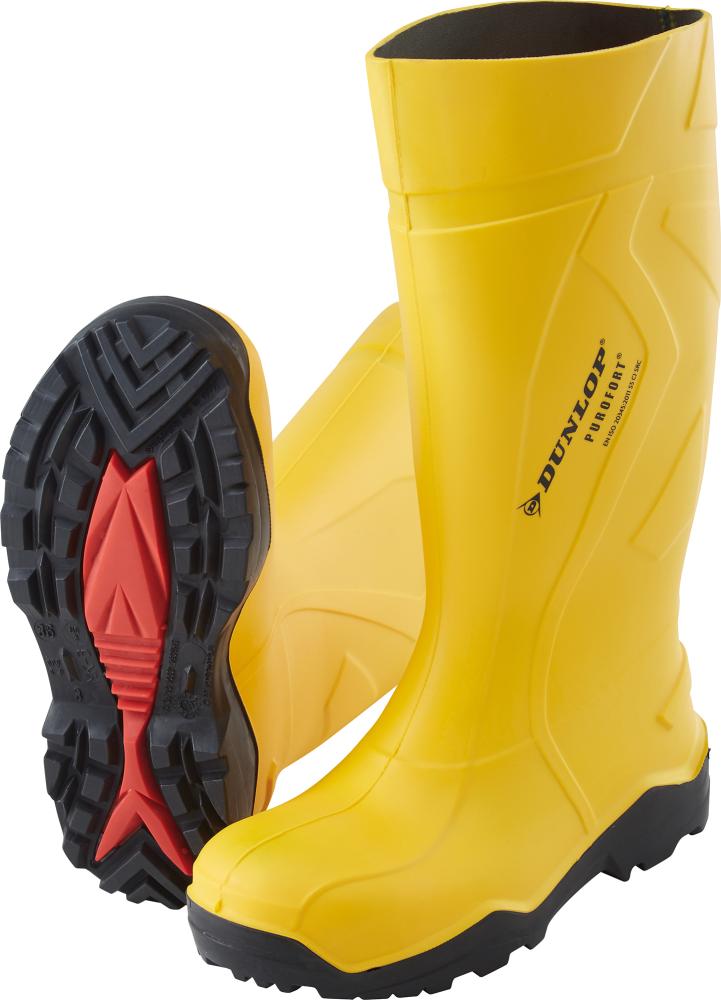 Dunlop Gummistiefel Purofort+ DIN EN ISO 20345 S5 gelb 36