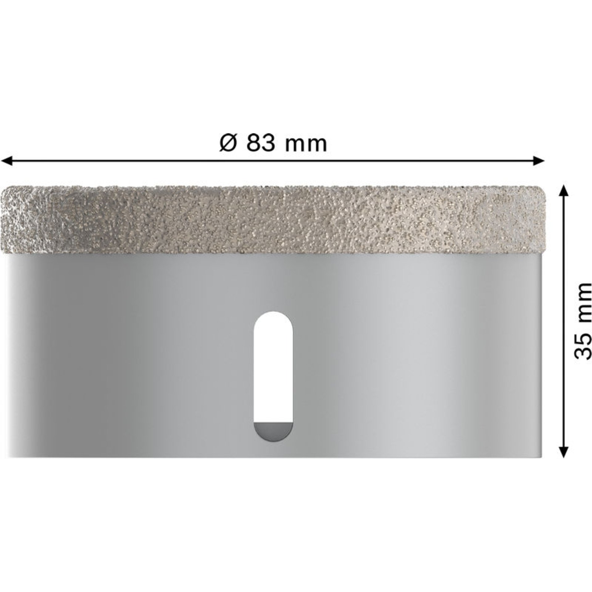 PRO Ceramic dry Trockenbohrkrone, 83 x 35 mm, X-Lock