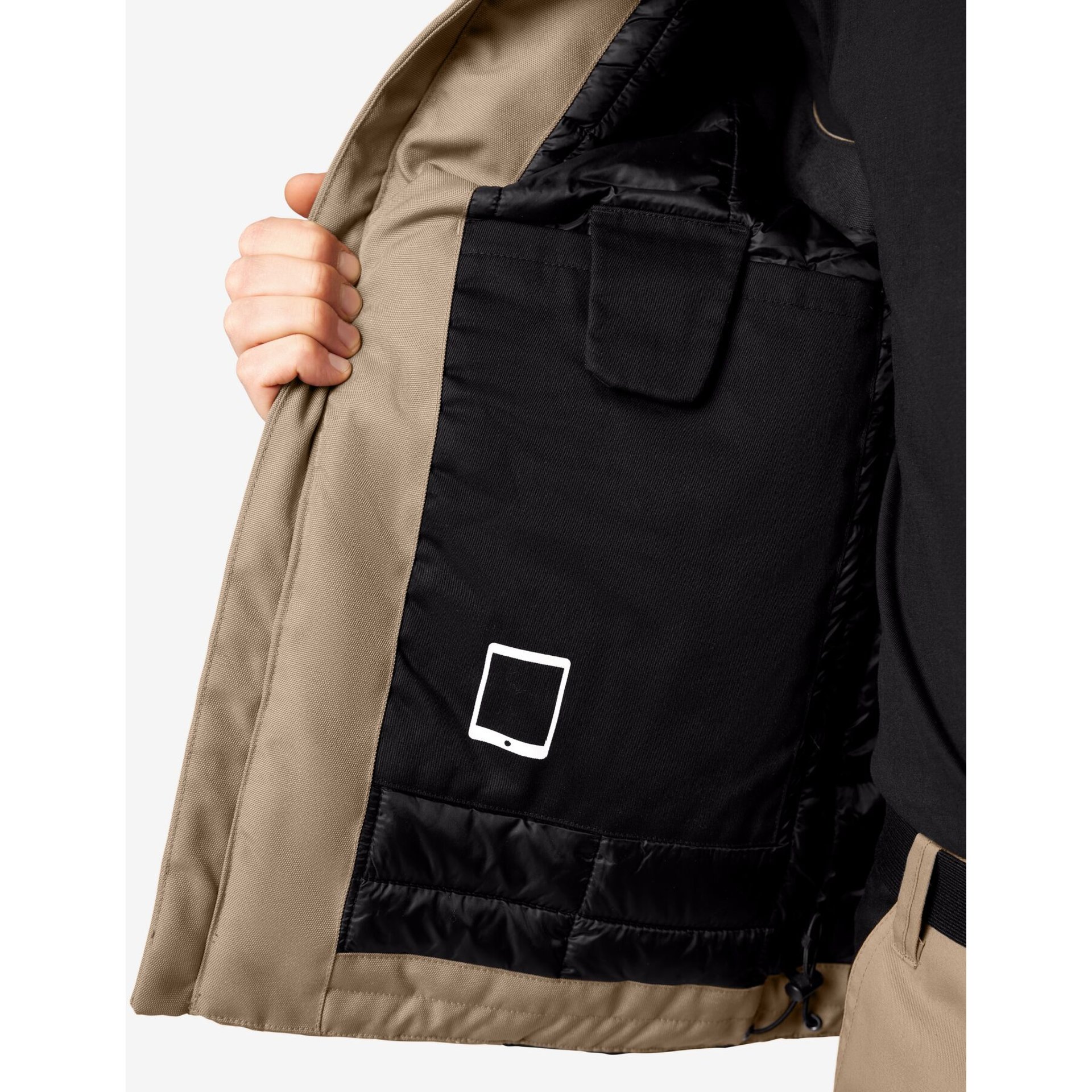 HAUKE Arbeitsweste beige-schwarz XS
