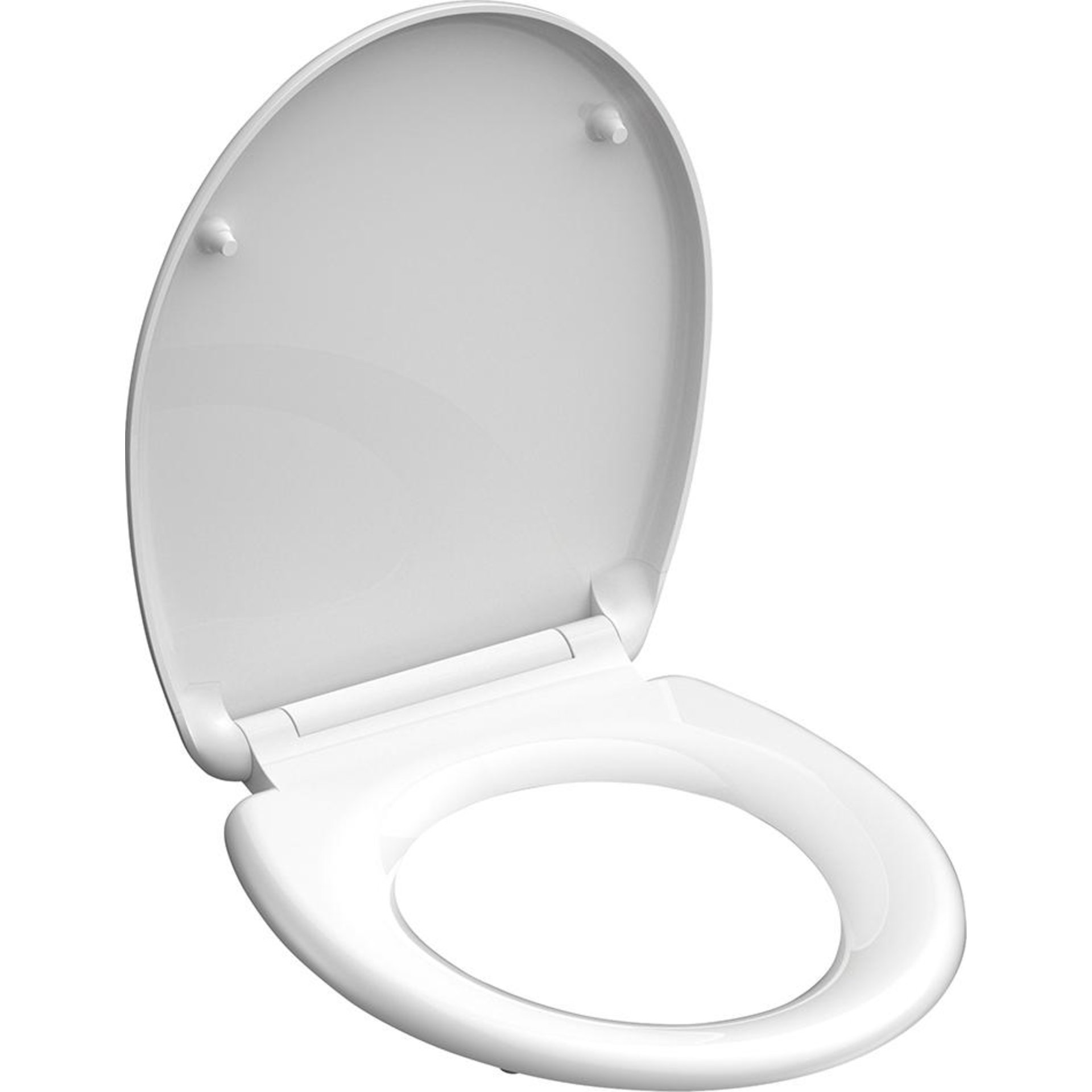 Duroplast WC-Sitz WHITE, mit Absenkautomatik und mit Absenkautomatik und Schnellverschluss