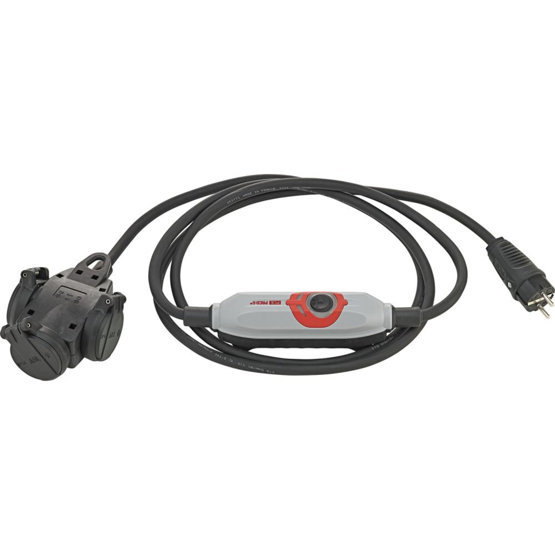 Dreifach-Verteiler IP44 3m H07RN-F 3G2,5 mit PRCD-S plus Althoff