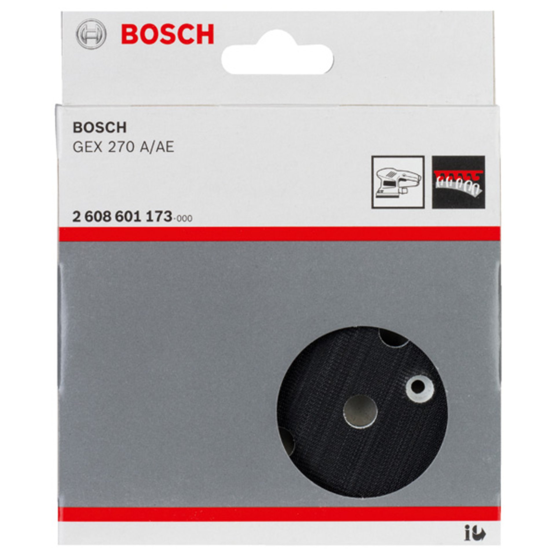 Schleifteller mittelhart, 125 mm, für GEX 270 A ,GEX 270 AE