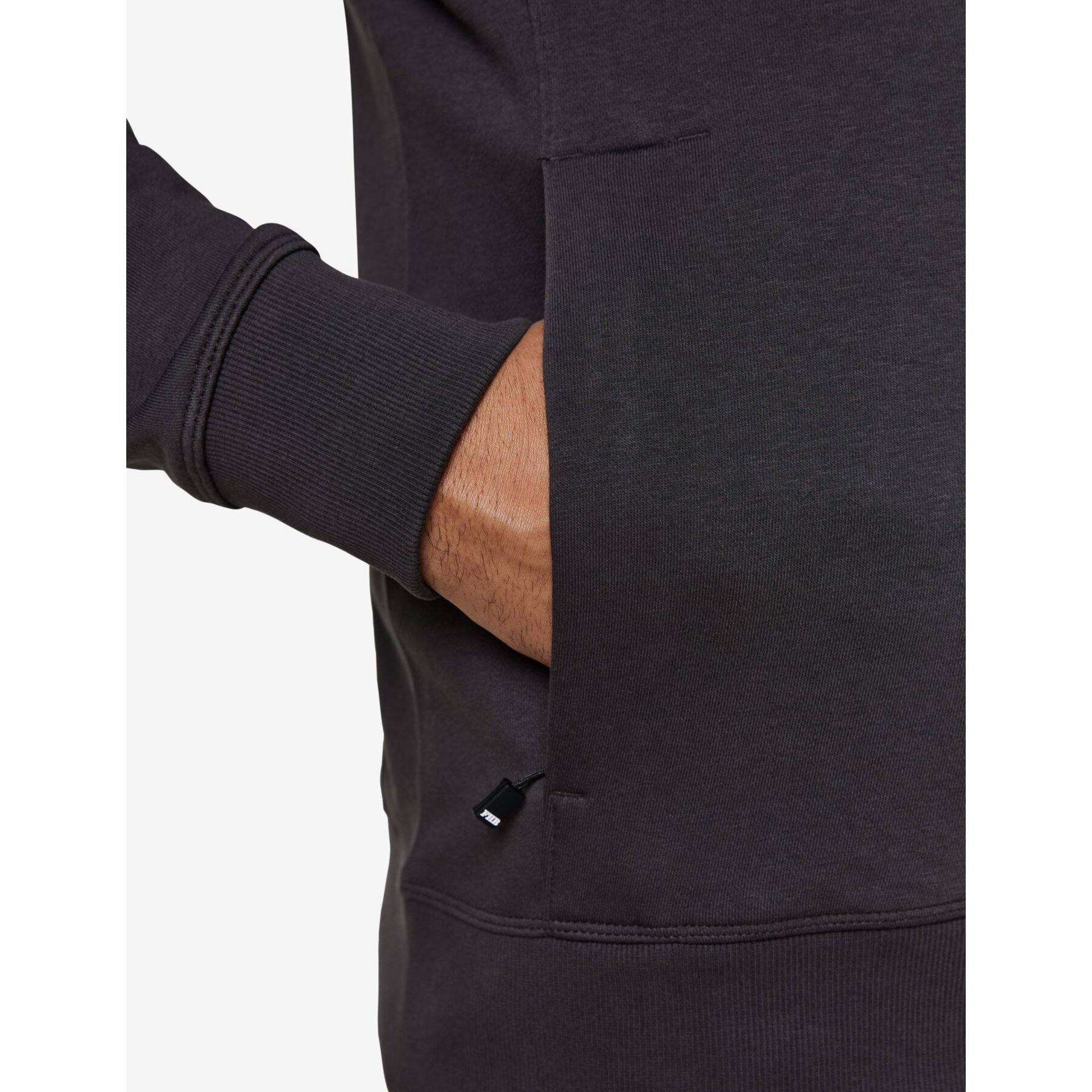 ROB Zip-Sweatshirt unisex anthrazit-schwarz 2XL