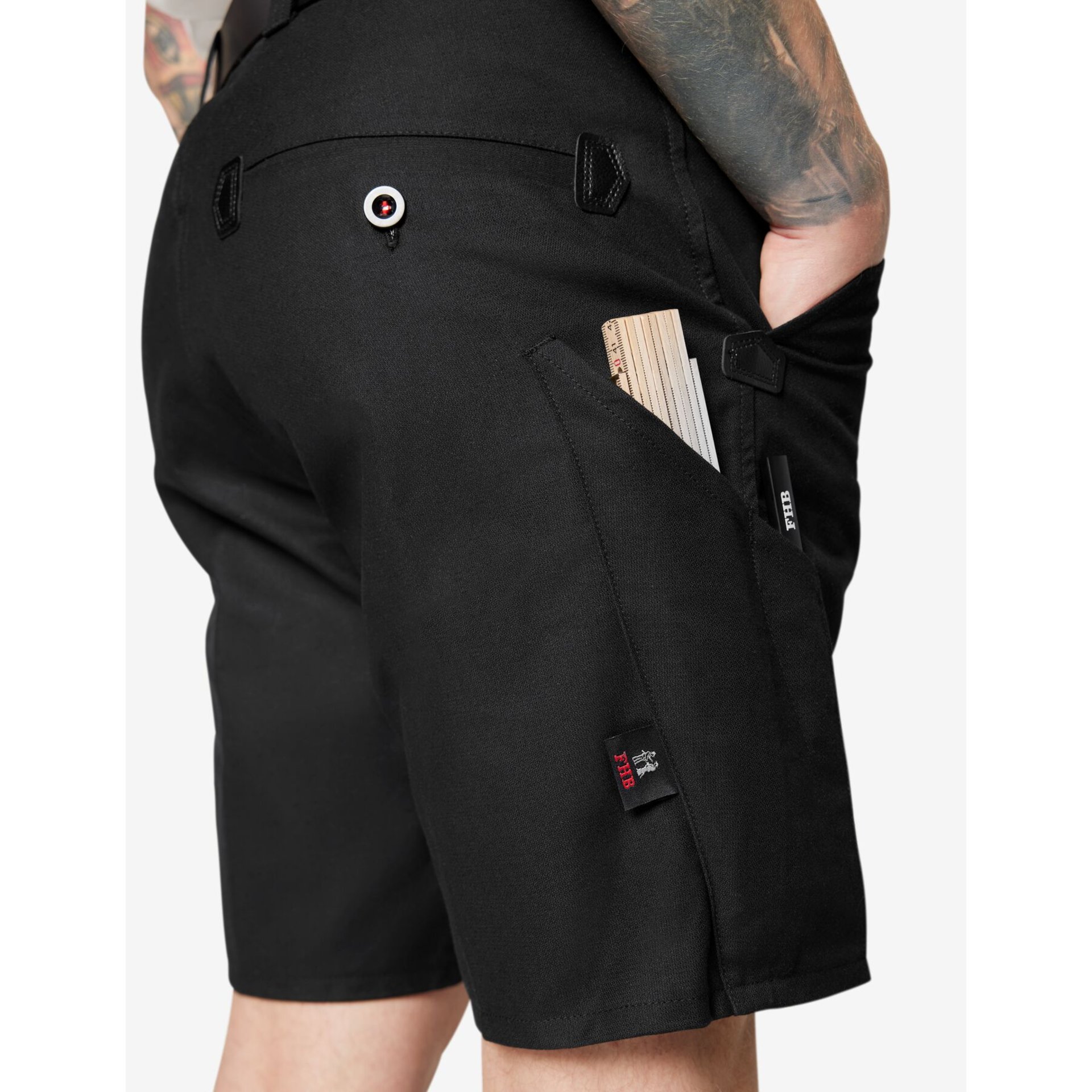 WIM Zunft-Shorts Rips-Moleskin schwarz 42