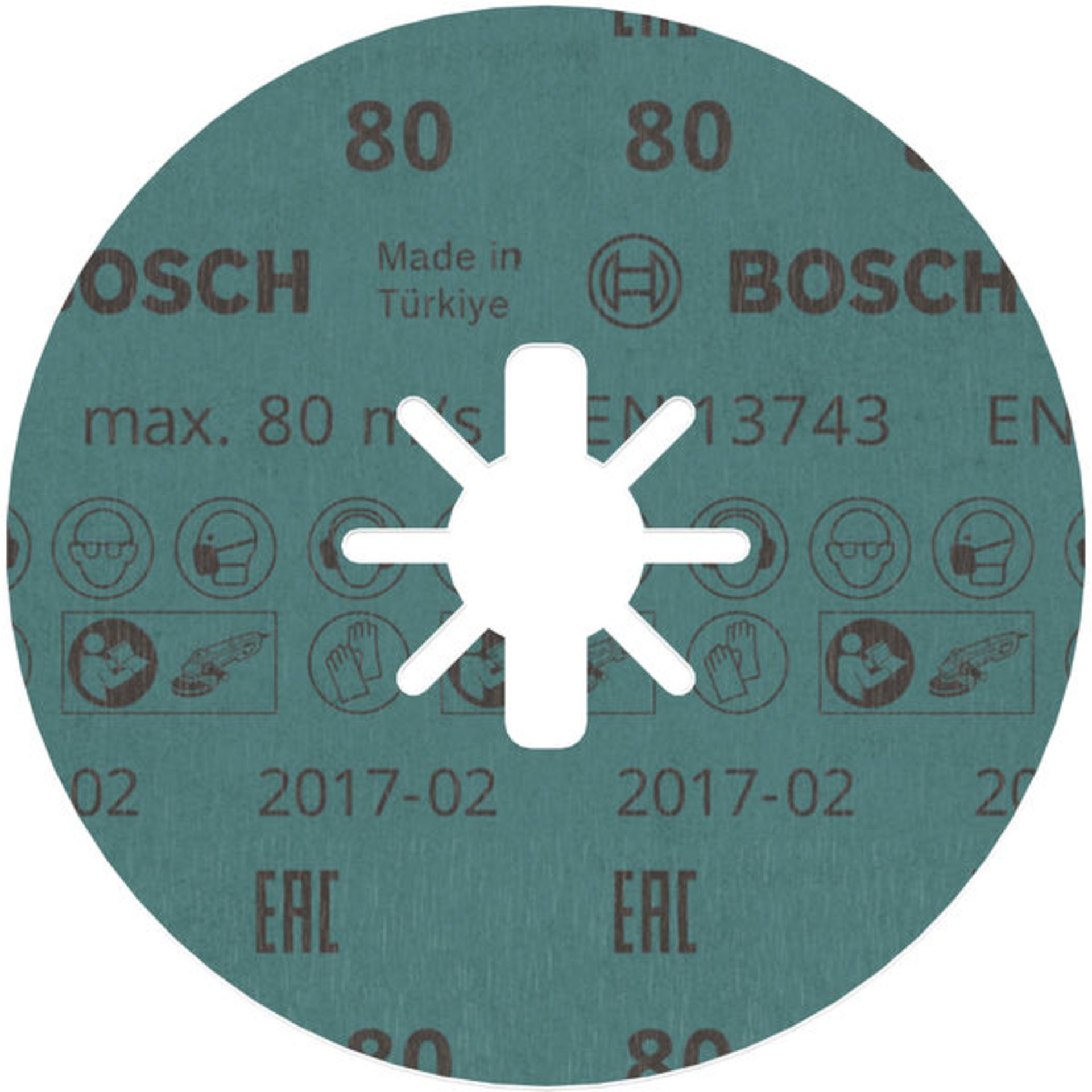 PRO R780 X-Lock Fiberscheibe, 125 mm, K80
