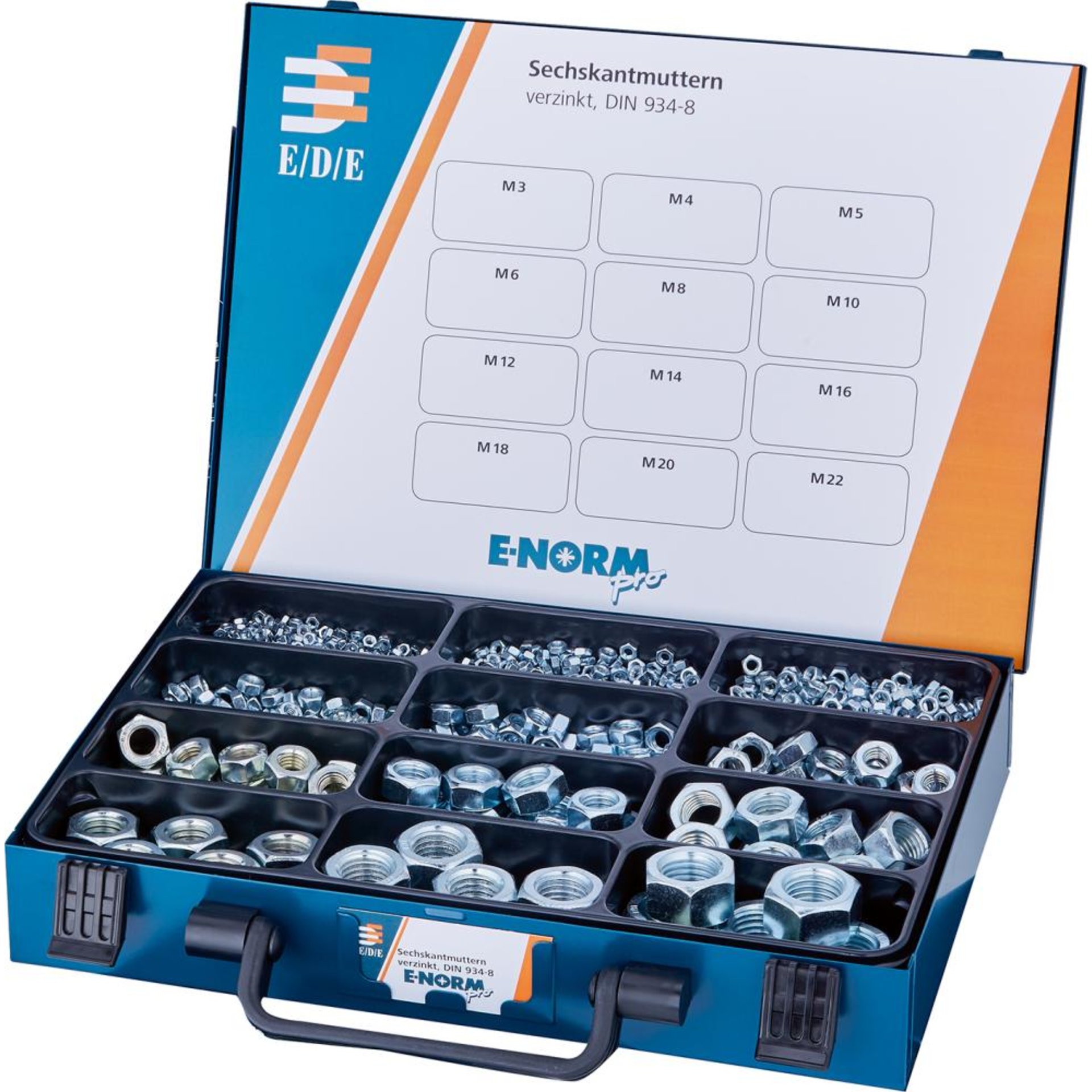 E-NORM Montagekoffer 11 DIN 934 verzinkt E-NORMpro