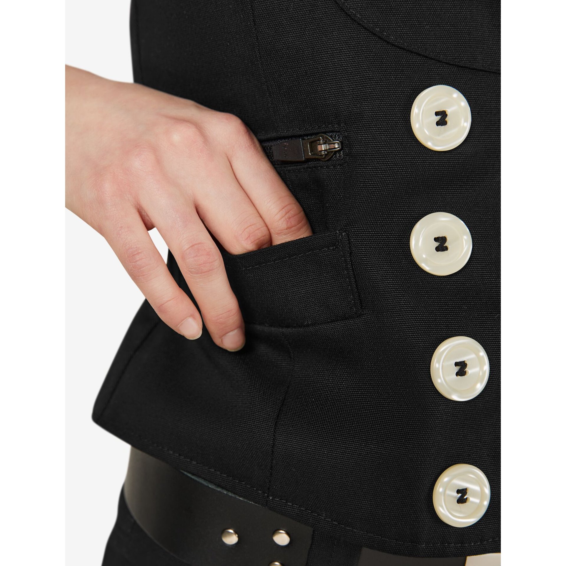 HERDIS Zunftweste aus Canvas Damen schwarz 36