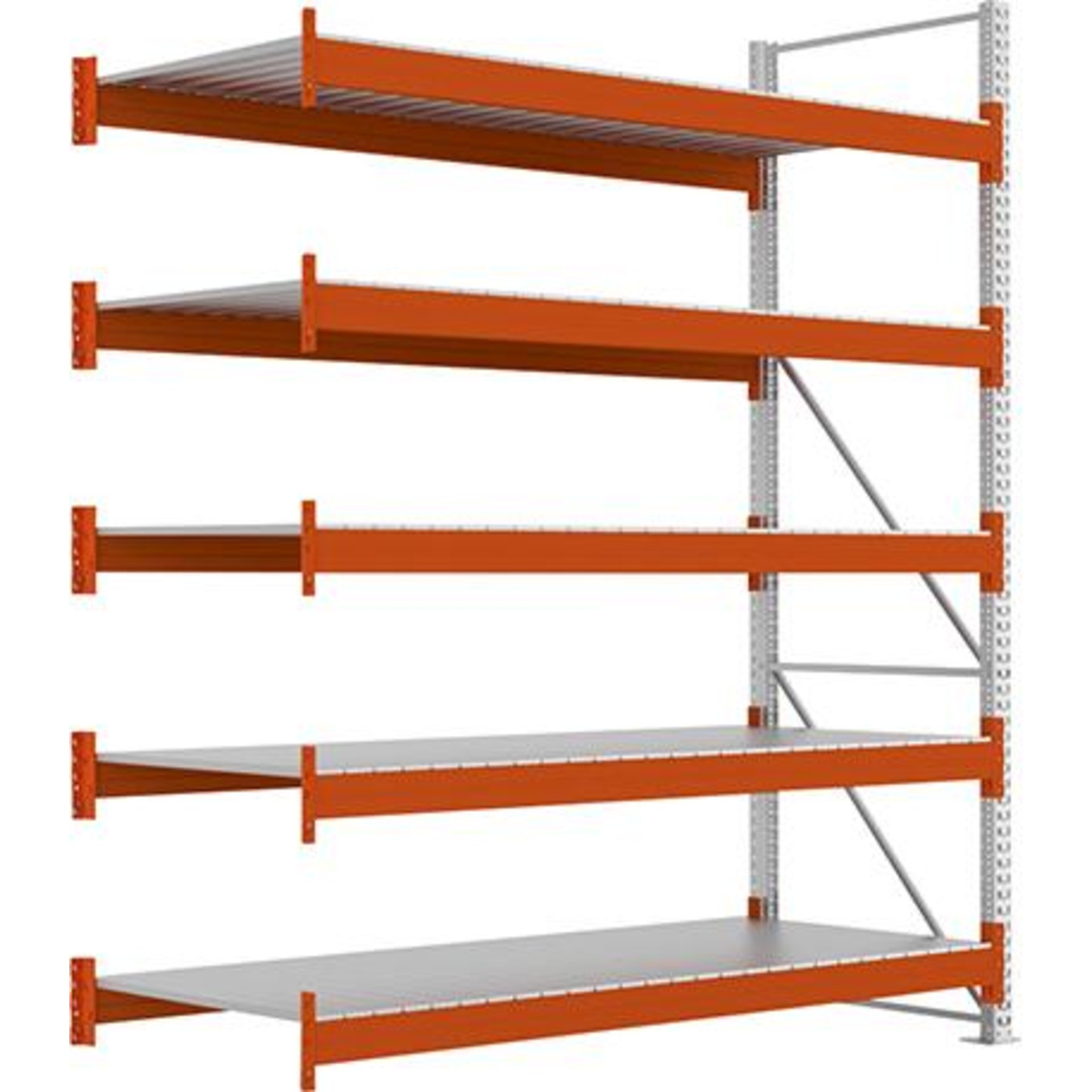 Großfachregal MULTIPAL S B2700xT1100xH3300 mm Anbaufeld 5 Böden Fachlast 1900kg META