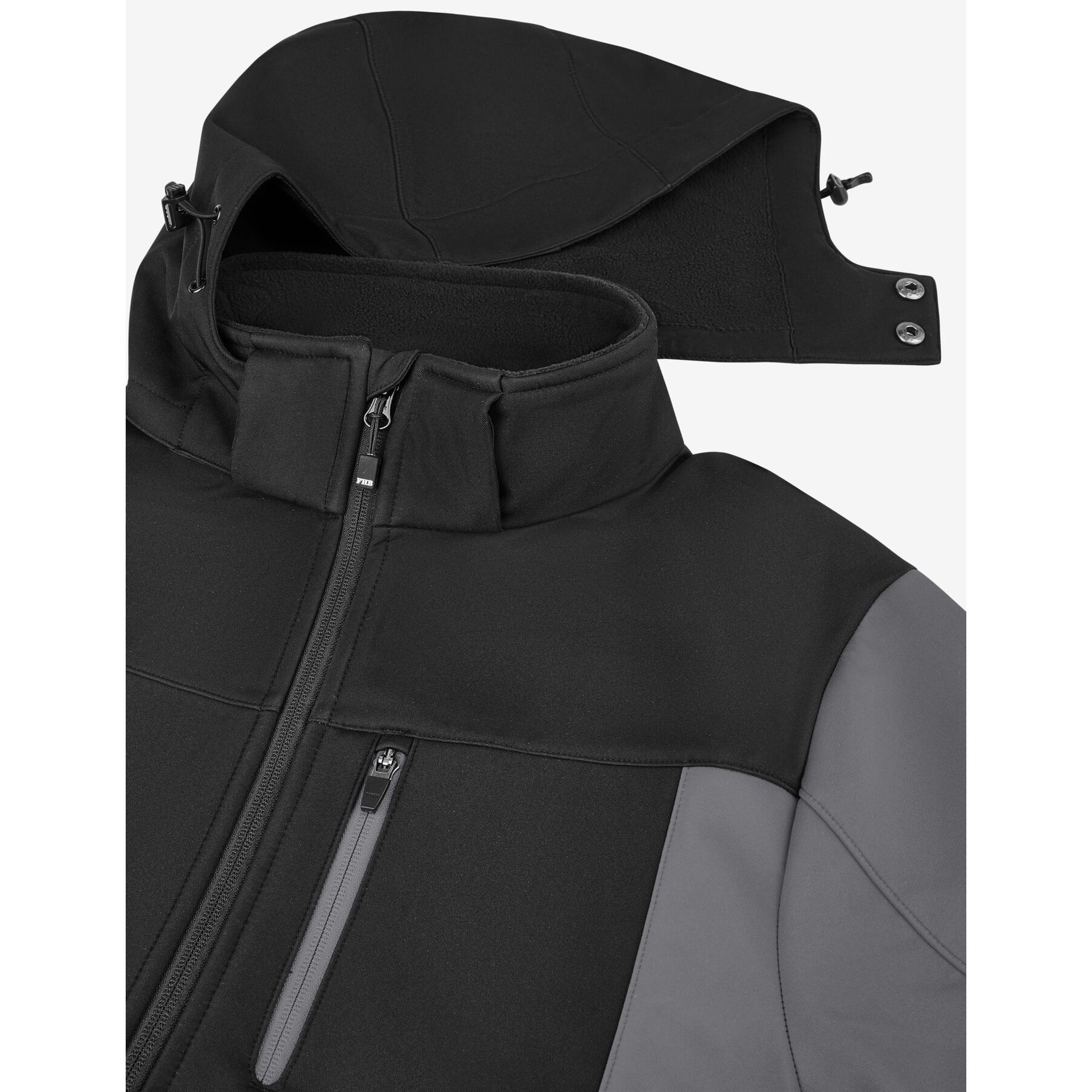 JANNIK Softshell-Jacke grau-schwarz 3XL