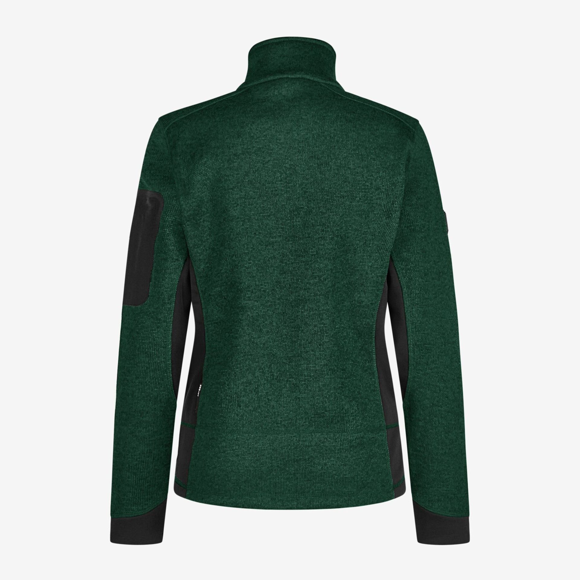MARIEKE Strick-Fleece-Jacke Damen grün-schwarz 3XL