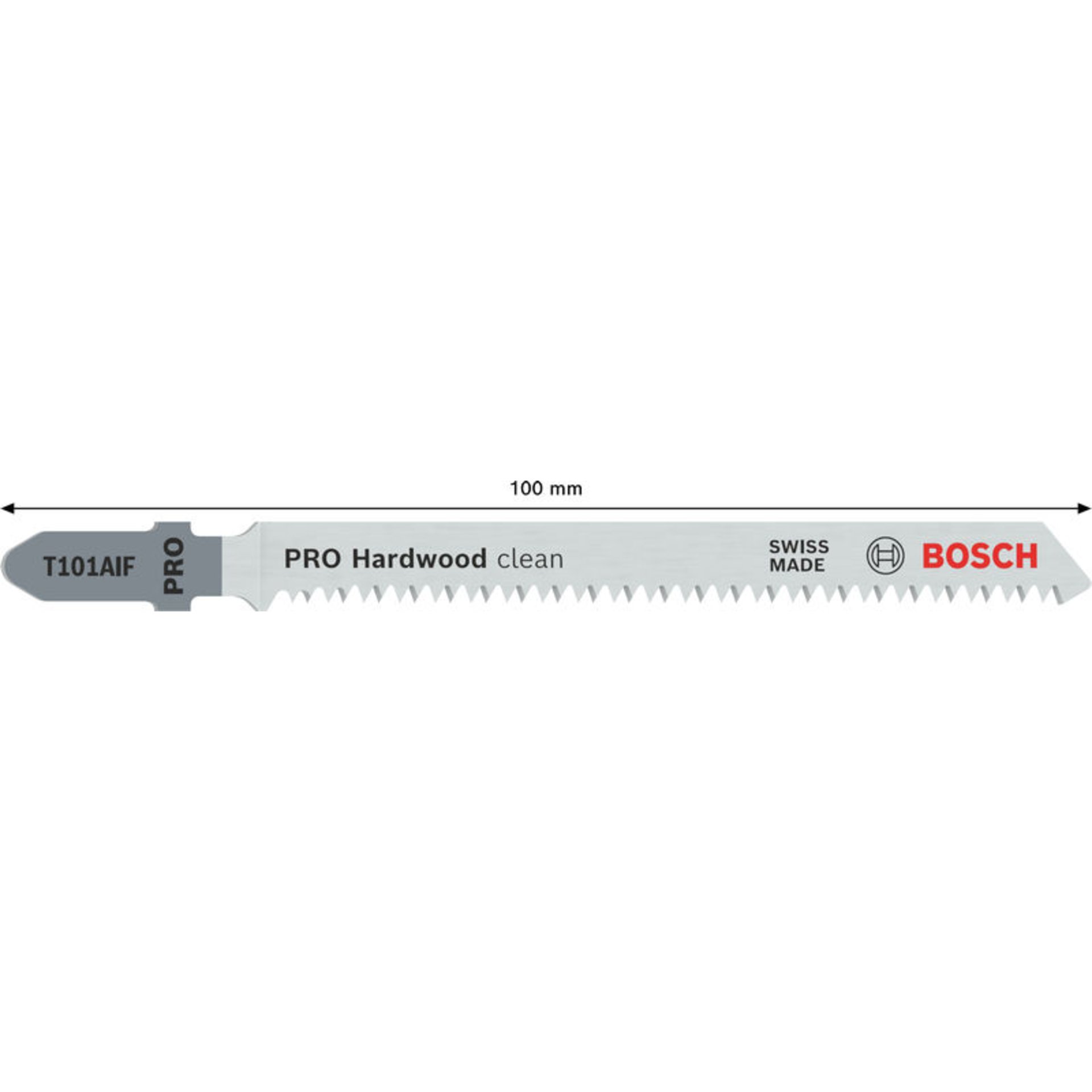 PRO Hardwood clean T101AIF Stichsägeblatt, 100 mm, 5-tlg.