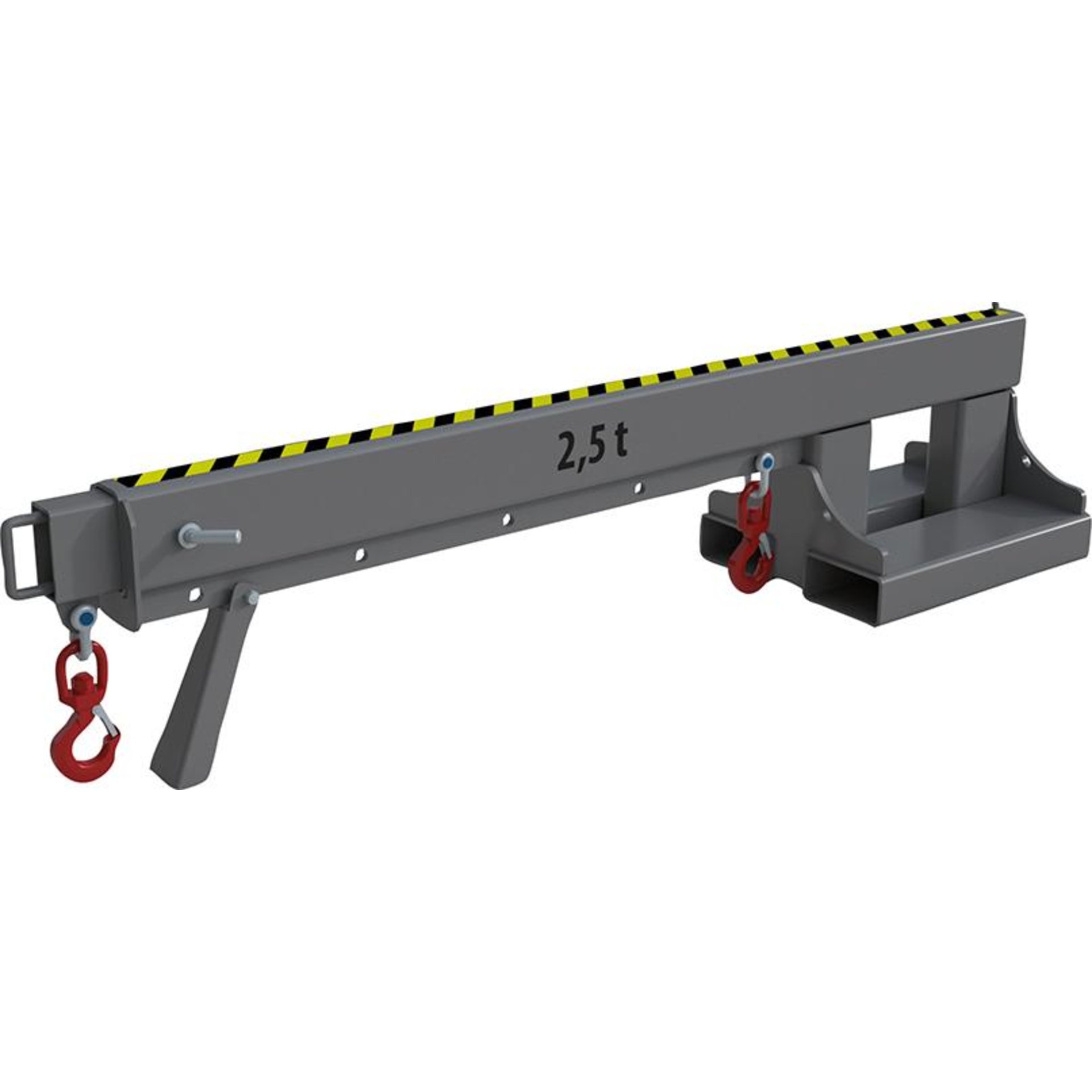 Teleskop-Lader KT 2,5 lackiert, Mausgrau 2160x490x480mm