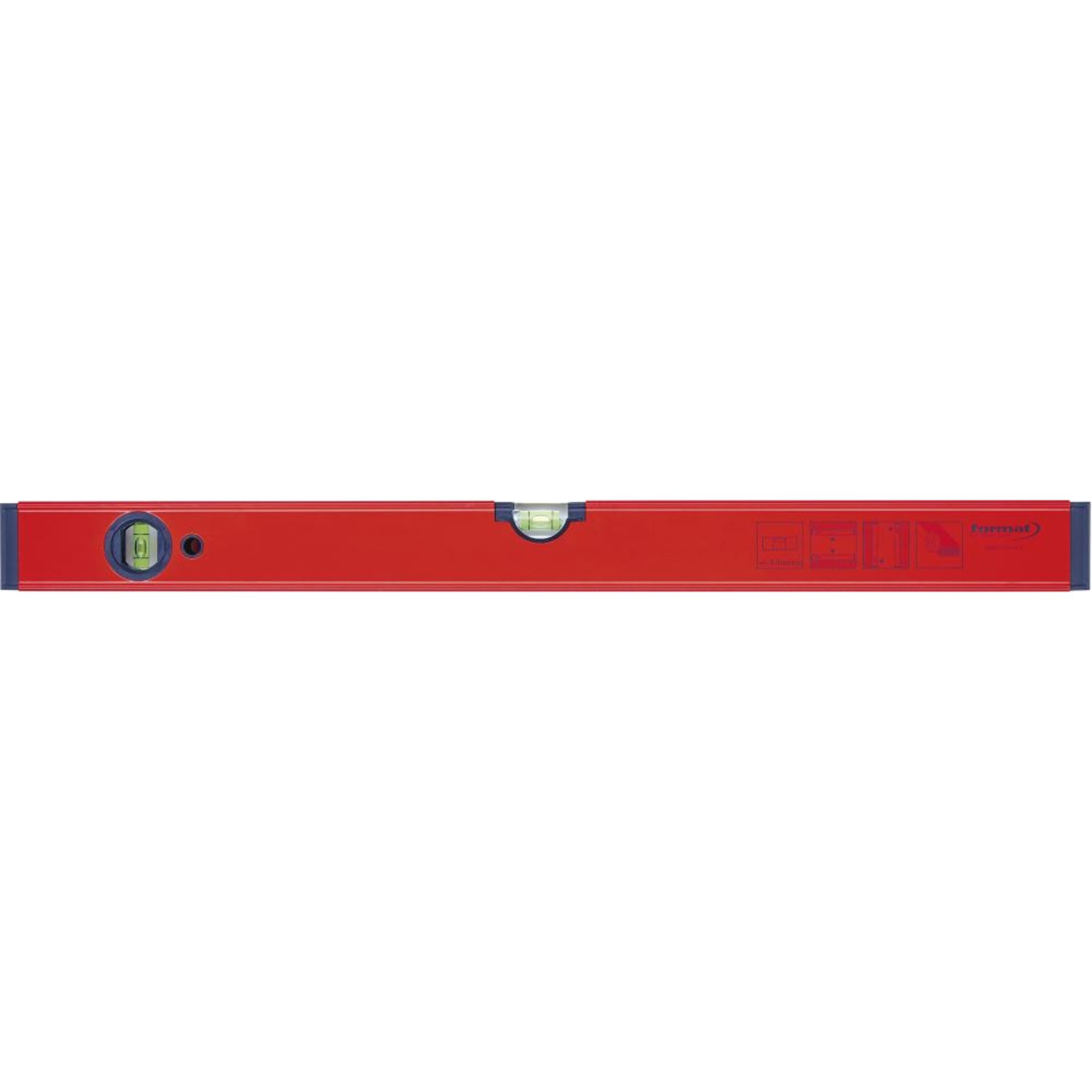 Wasserwaage LM rot pulverbeschichtet 50cm FORMAT
